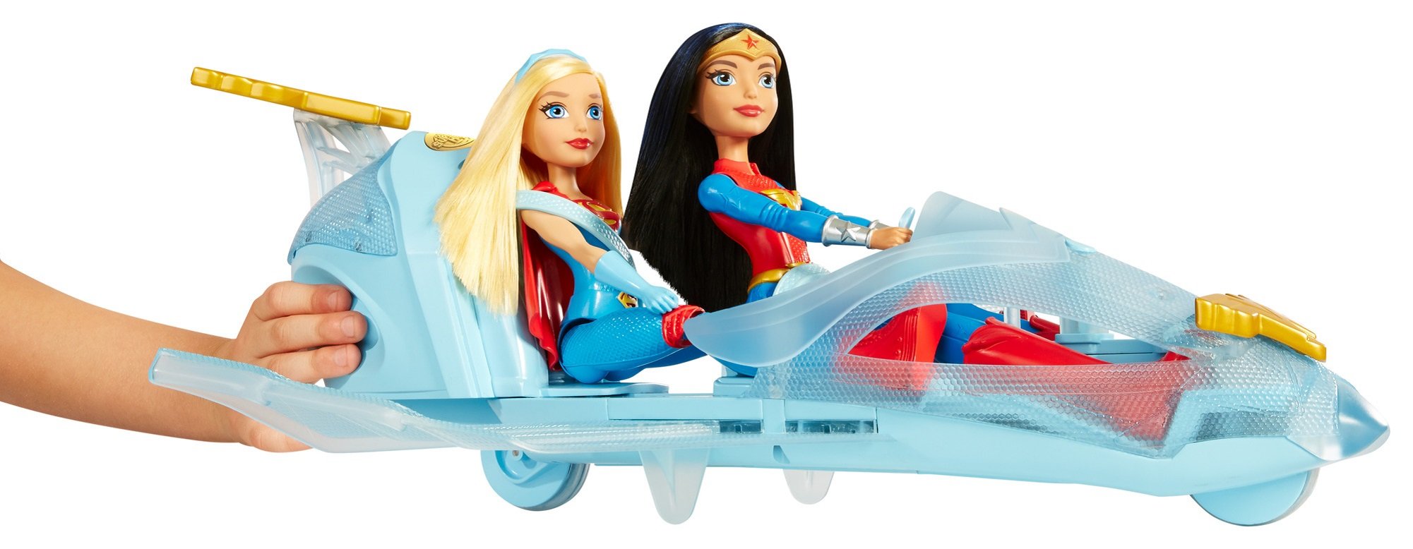 DC Super Hero Girls Wonder Woman & Invisible Jet Dolls, Multicolor, 19.0 inches tall 5