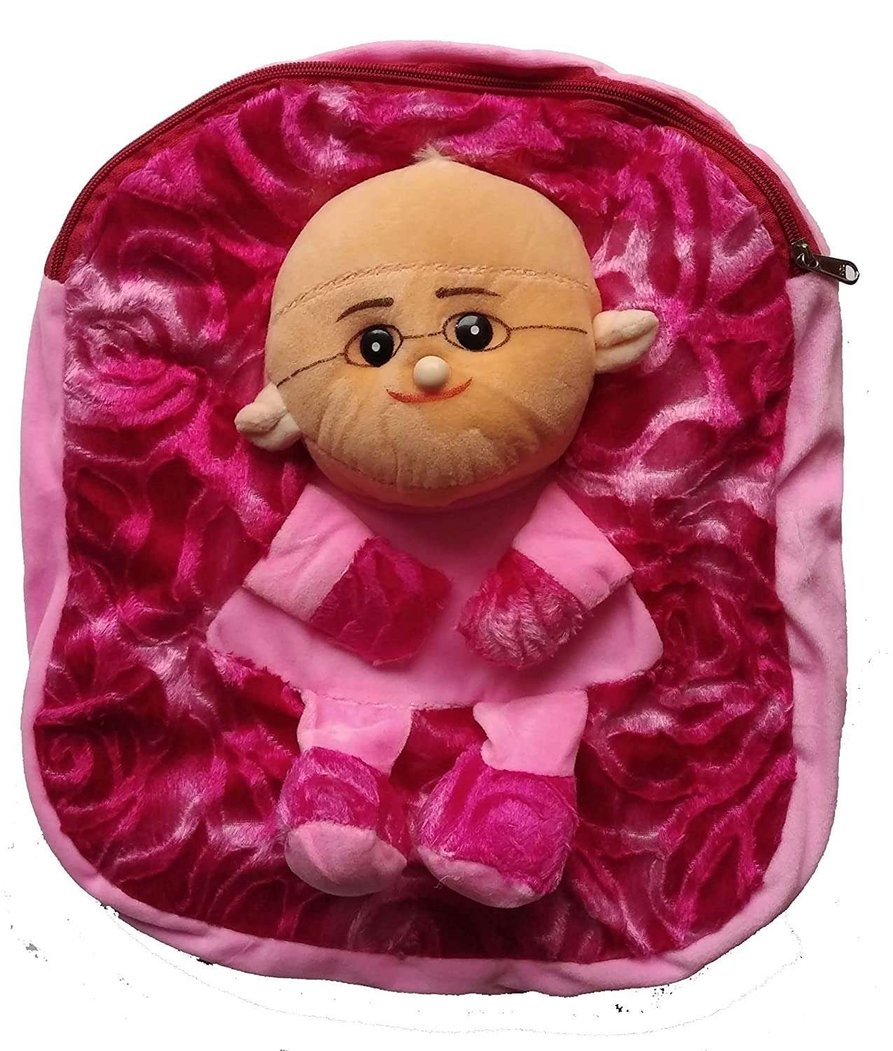 Motu Patlu Kids Boys/Girls Teddy wear Bag, Pink 1