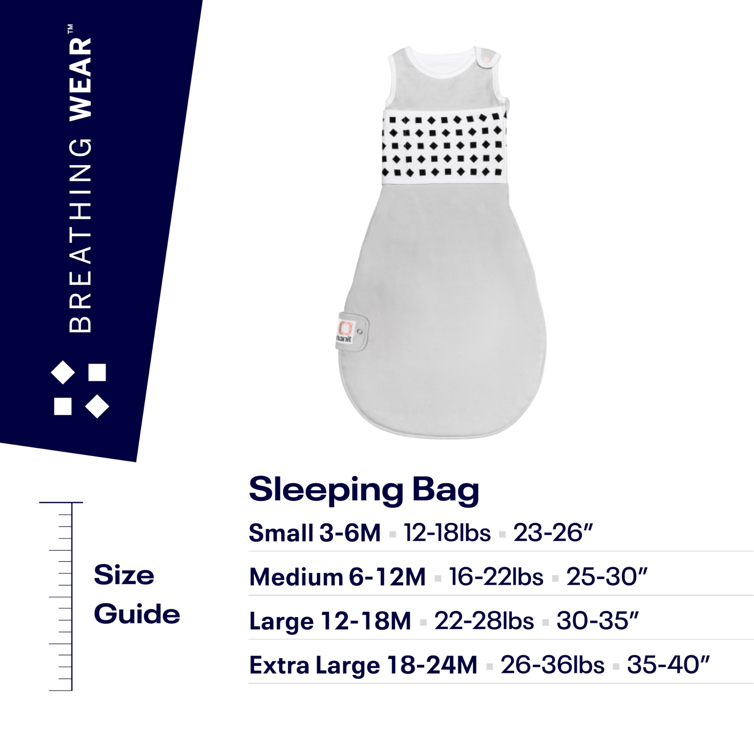 Nanit Breathing Wear Sleeping Bag - Large, Powder Blue 6