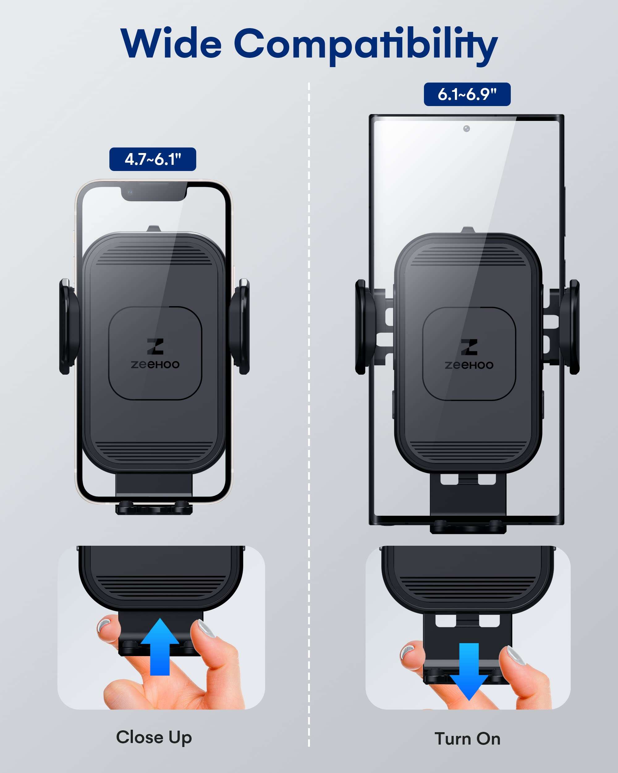 ZeeHoo 15W Wireless Car Charger + QC 3.0 Car Charger Adapter 45W 4