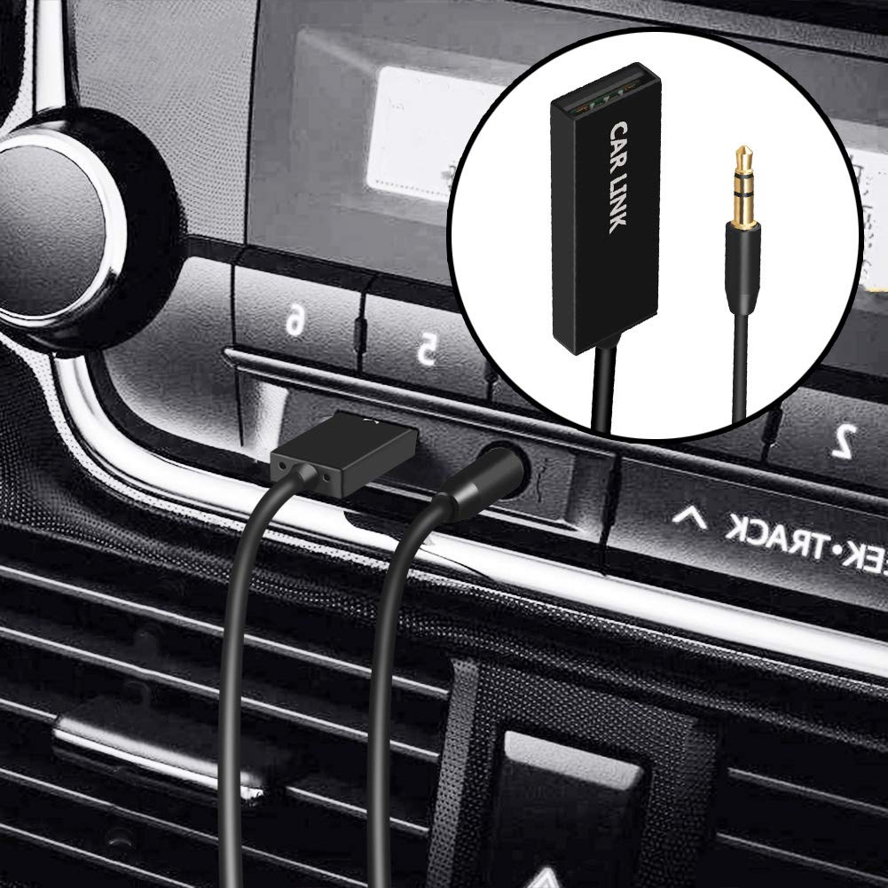 Bluetooth Aux Adapter , U2 Mini Wireless Car Bluetooth Receiver USB to 3.5mm Jack Bluetooth to Aux Adapter Audio Music Receiver Handsfree Car kit with Built in Mic for Car Speaker Home Audio 4