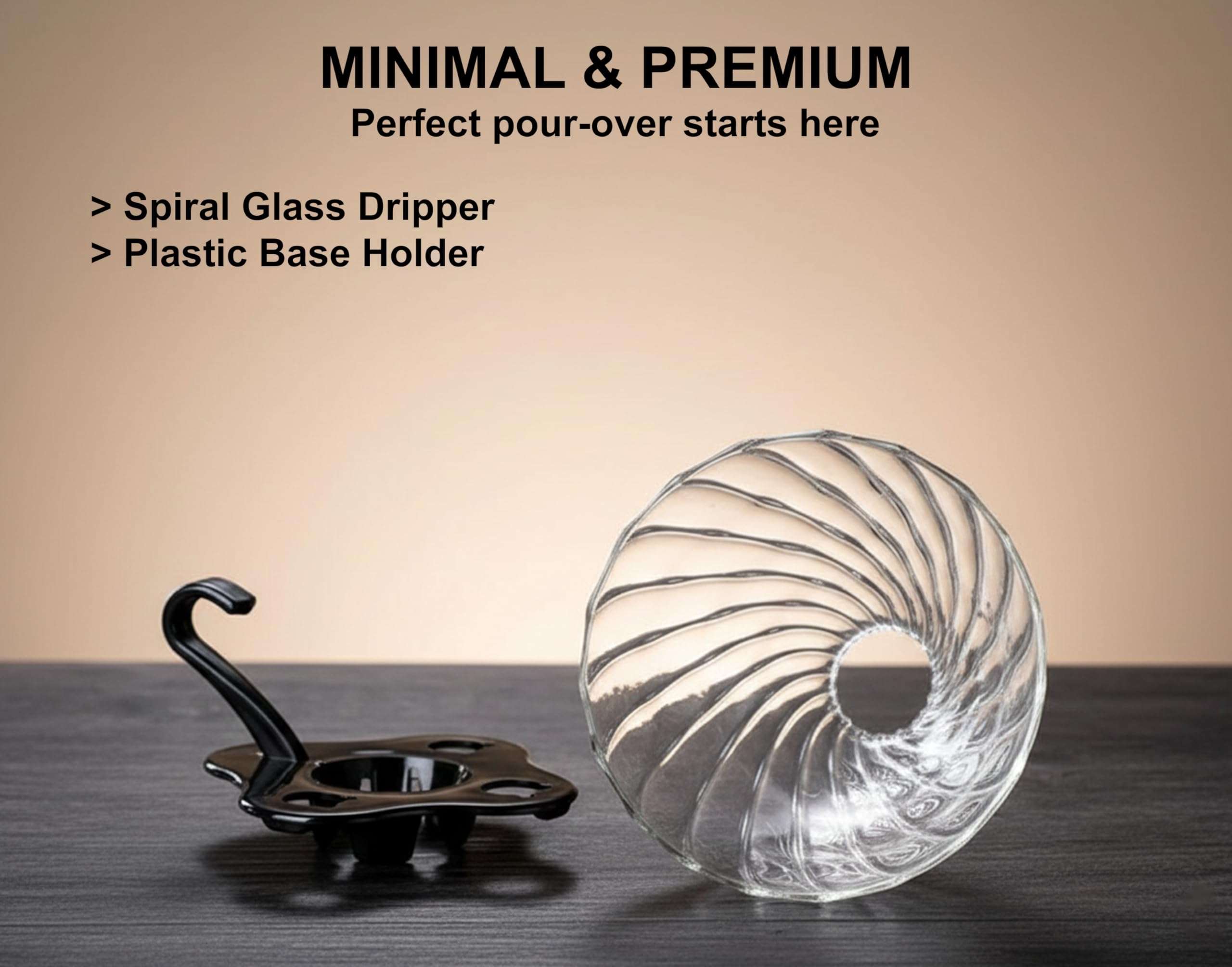 blukup Glass Pour Over Coffee Maker – Heat-Resistant Coffee Dripper with Reusable Filter for Home, Office & Café Brewing 4