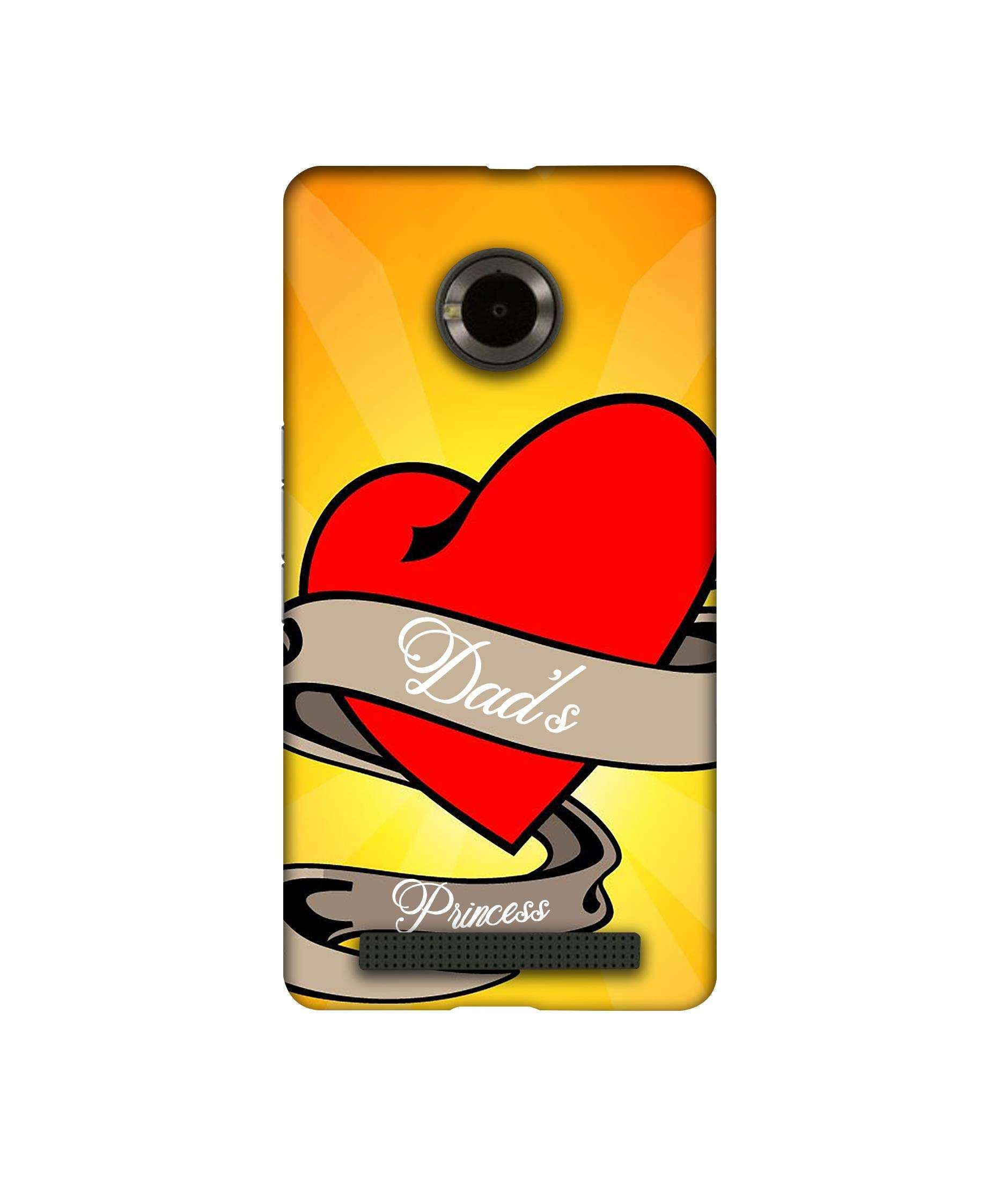 Amazon Brand - Solimo Designer Dad's Princess 3D Printed Hard Back Case Mobile Cover for Micromax YU Yuphoria AQ5010 / AO5010 1