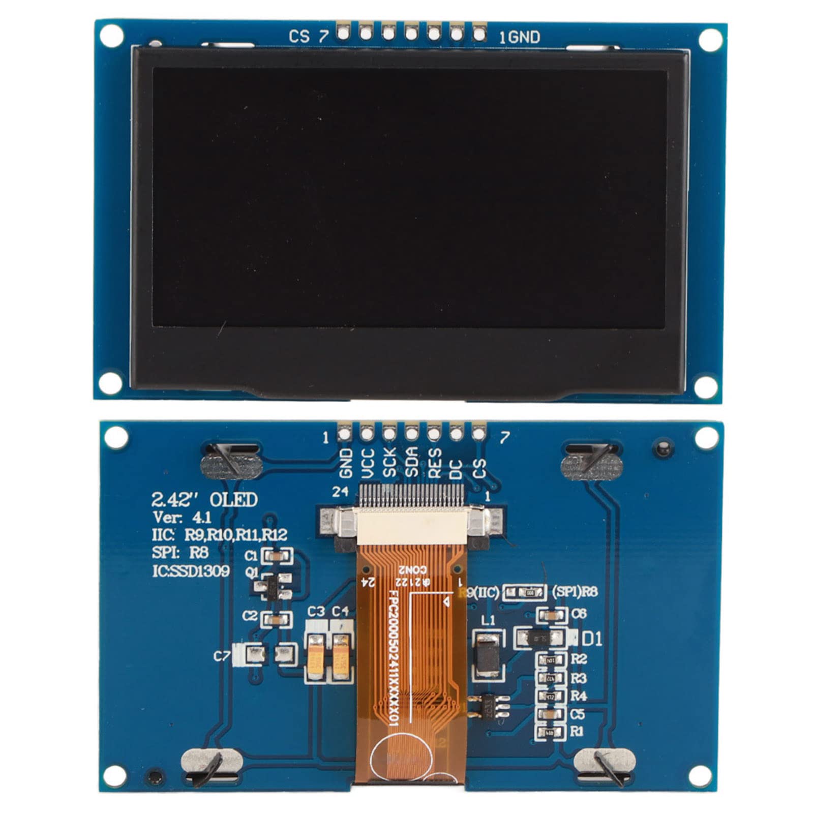 oceanside OLED Display, 2.42in Module Liquid Crystal Screen for Industrial Using 6