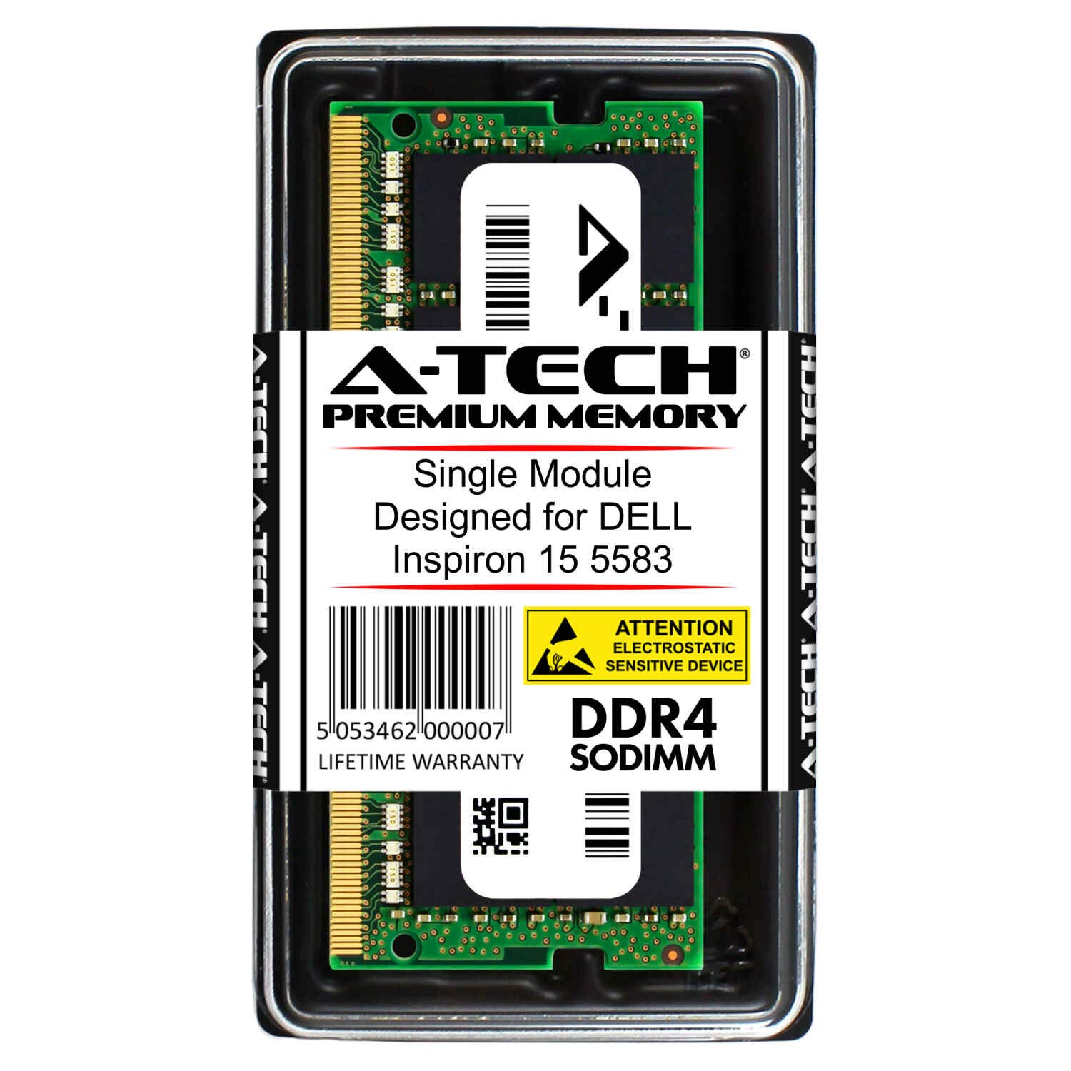 A-Tech 4GB RAM for DELL Inspiron 15 5583 | DDR4 2666 SODIMM PC4-21300 1.2V 260-Pin Memory Upgrade Module 1