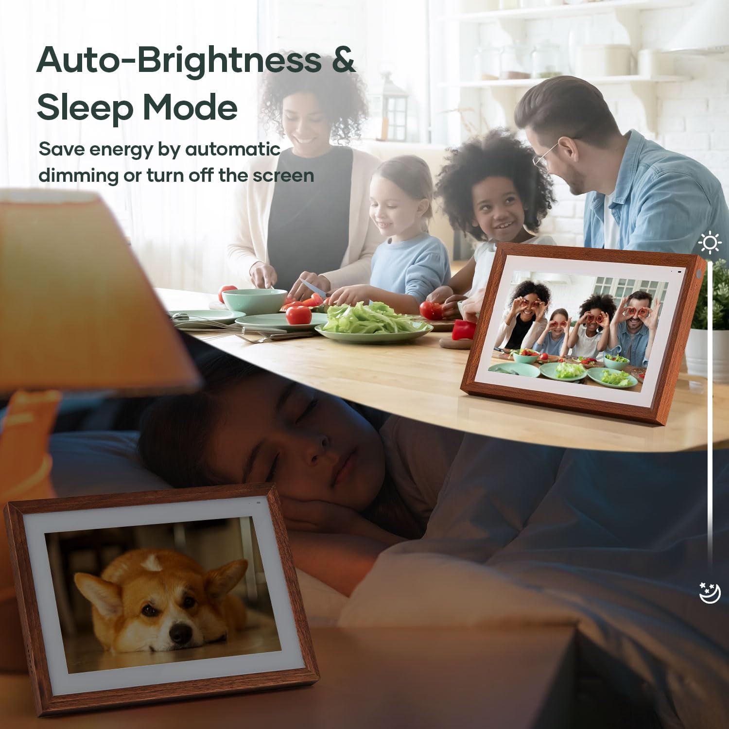 Cozyla Digital Picture Frame Multi Platform to Send Photos and Videos via Email Google Photos Instagram Phone App Free Unlimited Storage Built-in Alexa Photo Frame Electronic WiFi 10.1 Inch White 6