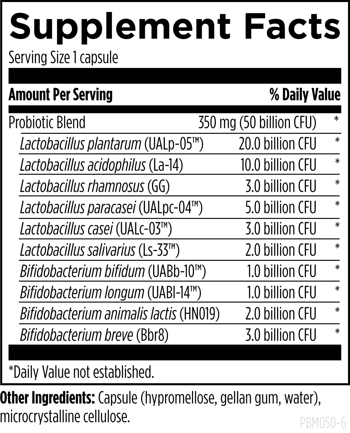 Designs for Health ProbioMed 50 - Probiotics for Digestive Health - 10 Strains with Lactobacillus acidophilus Probiotic + Lactobacillus rhamnosus - Gut Health + Immune Support Supplement (30 Caps) 6