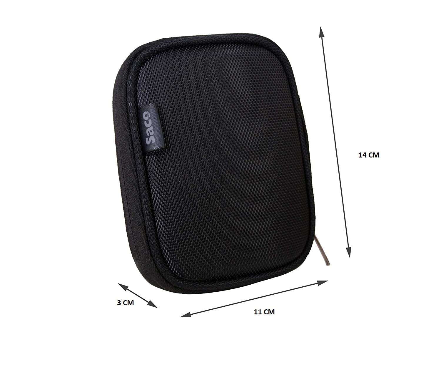 Saco Shock Proof External Hard Disk Case for Seagate Expansion 500GB Portable External Hard Drive - Black 5