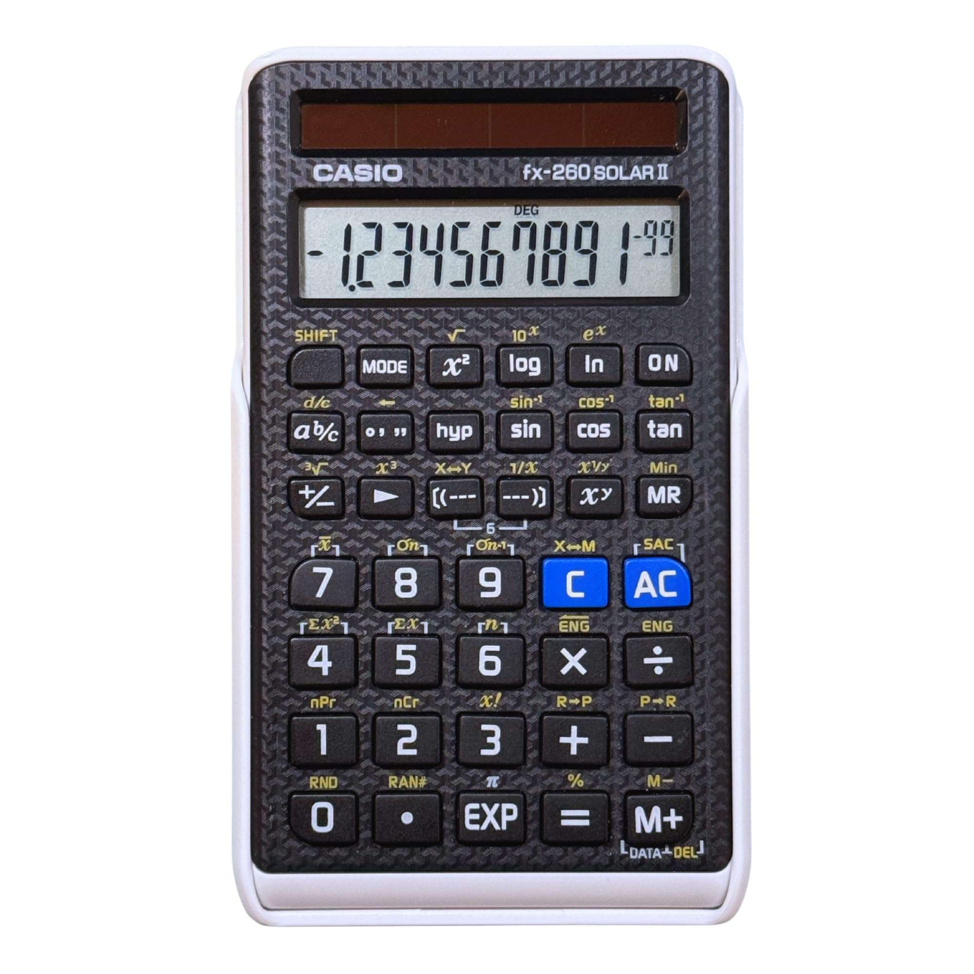 Casio fx-260 Solar II Scientific Calculator | 10-Digit Display | Fraction & Trig Functions | Ideal for Middle School, High School Math, Algebra, Trigonometry | Solar Powered 2
