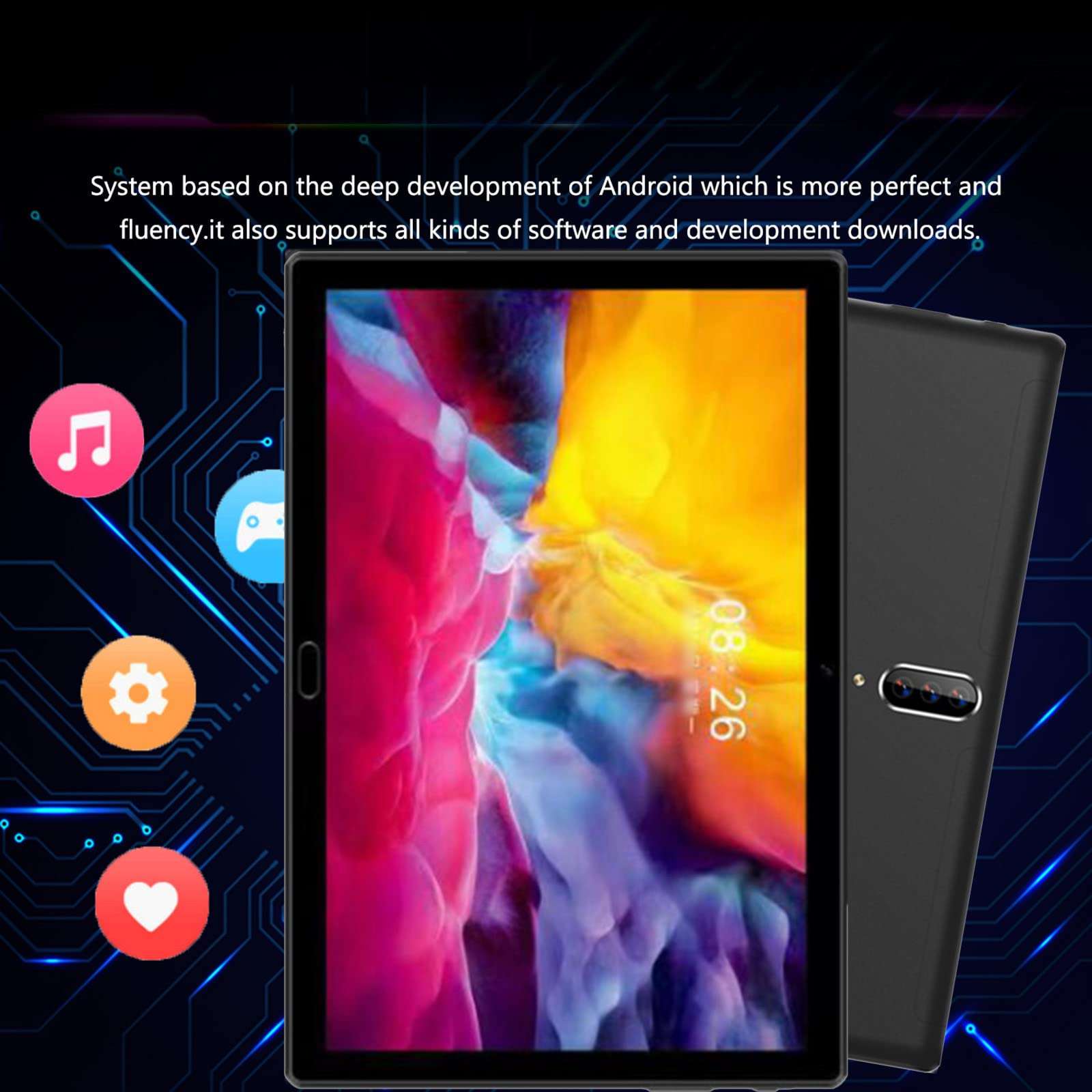 10.1 Inch HD Tablet, 8-core IPS, High-Definition Screen, WiFi, Bluetooth, Android Voice Call, Game Tablet, Support SIM Communication Function 5