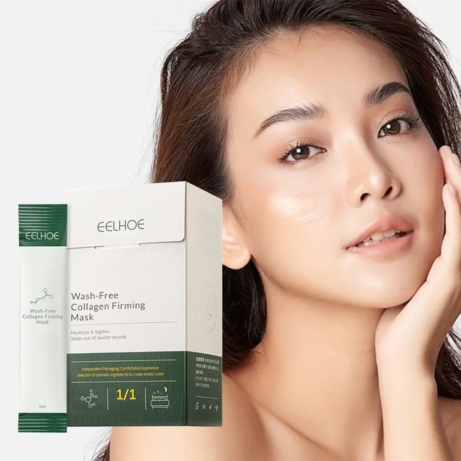 Firming Collagen Lifting - Collagen Moisturizing for Women Mask Sleeping 80ml Firming Firming Sleeping Mask Mask Facial Mask Teen Skin Care Gift (A-1, One Size) 3