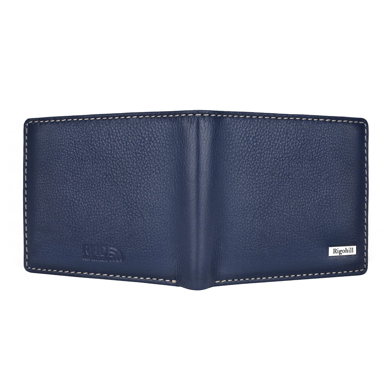 Rigohill Dusky Navy Mens Leather Wallet | Leather Wallet for Men | RFID Mens Wallet 5