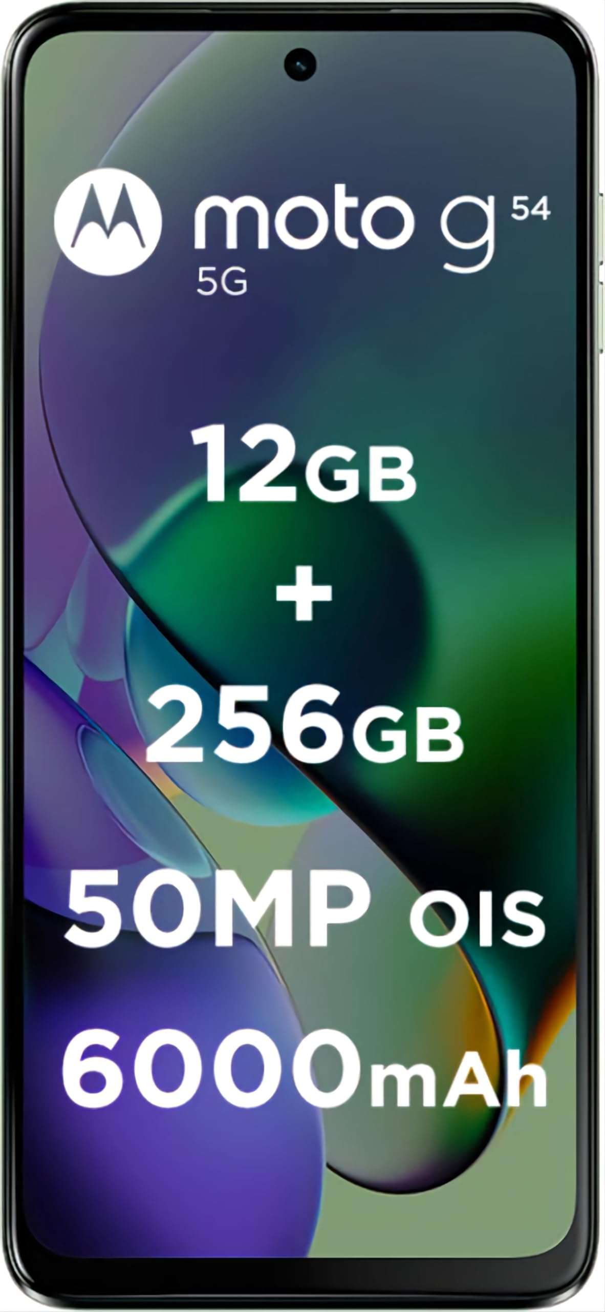 Motorola G54 5G (Mint Green, 12GB RAM, 256GB Storage) | MediaTek Dimensity 7020 Processor | 6000mAh Battery with 30W Turbocharging | 50 MP OIS Camera with UltraPixel Technology | 6000 mAh Battery 2