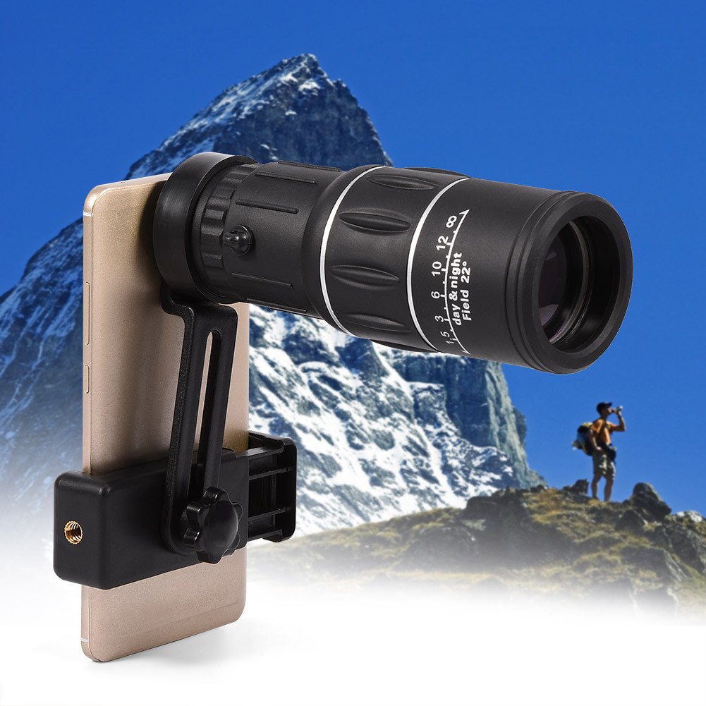 Richer-R Monocular Telescope 16X52 Waterproof Fog Proof Monocular Scope, HD Wide View, with Phone Holder, Easy to Install for Sports, Concerts, Traveling, Hiking, Camping, and More Outdoor Activities 6