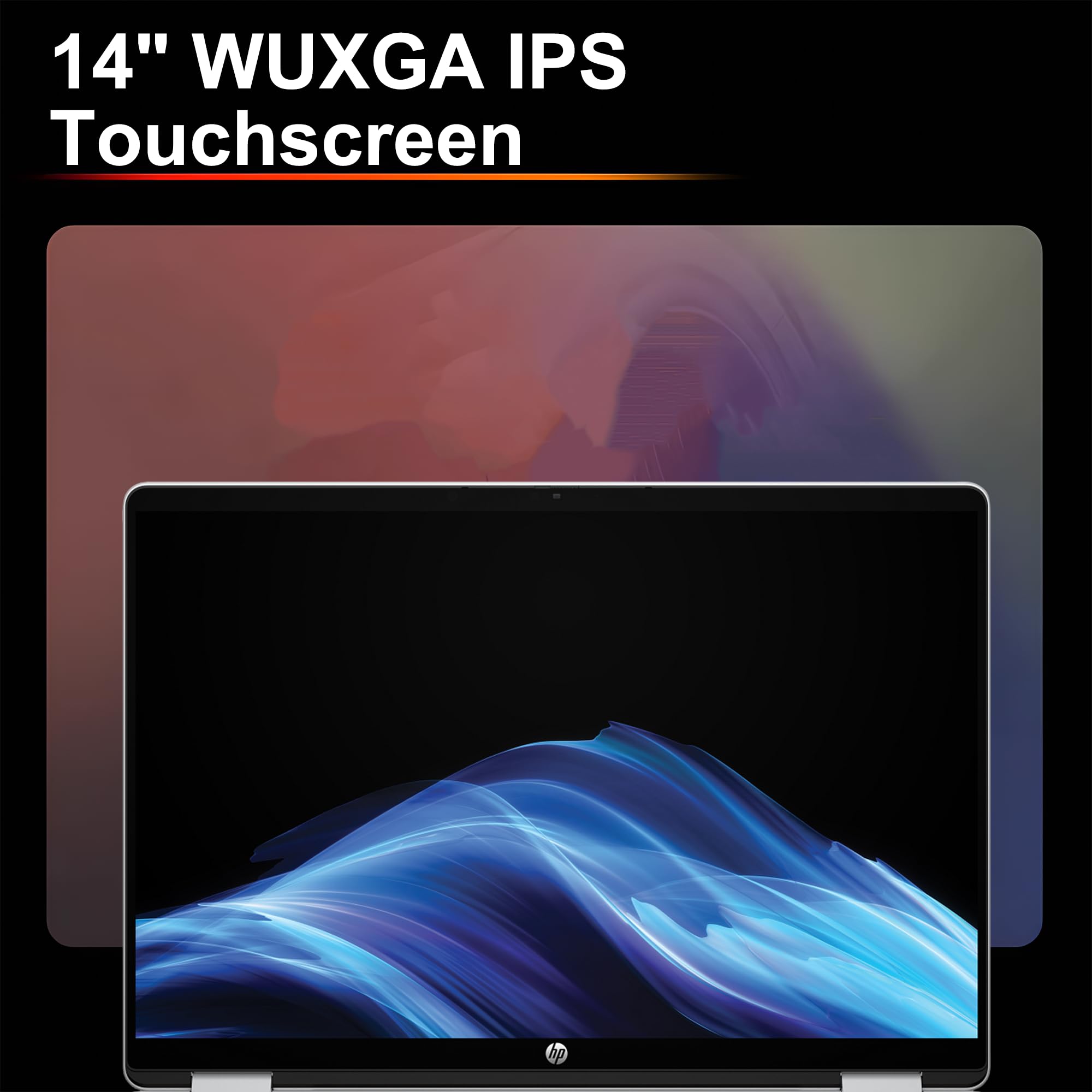 HP OmniBook 5 Flip 2-in-1 Laptop 14" WUXGA IPS Touchscreen Intel 10-core Core 7 150U 16GB DDR5 512GB SSD Backlit Wi-Fi6E 5MP IR Privacy Camera Win11 w/ICP Hub 6