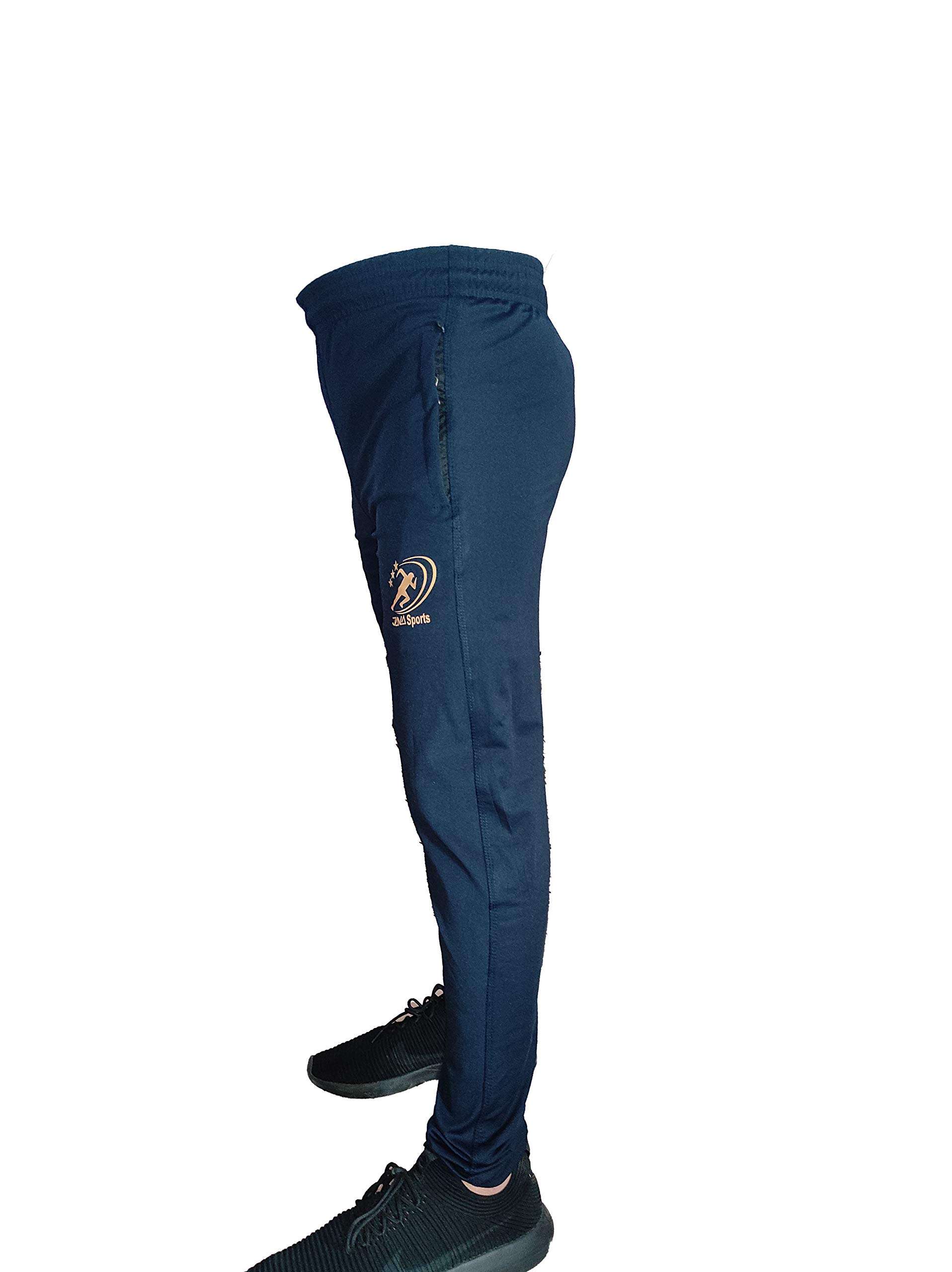 UV Creation Men's 4 Way Lycra Stretchable Regular Fit Track Pant Payjama (M, Blue) 4