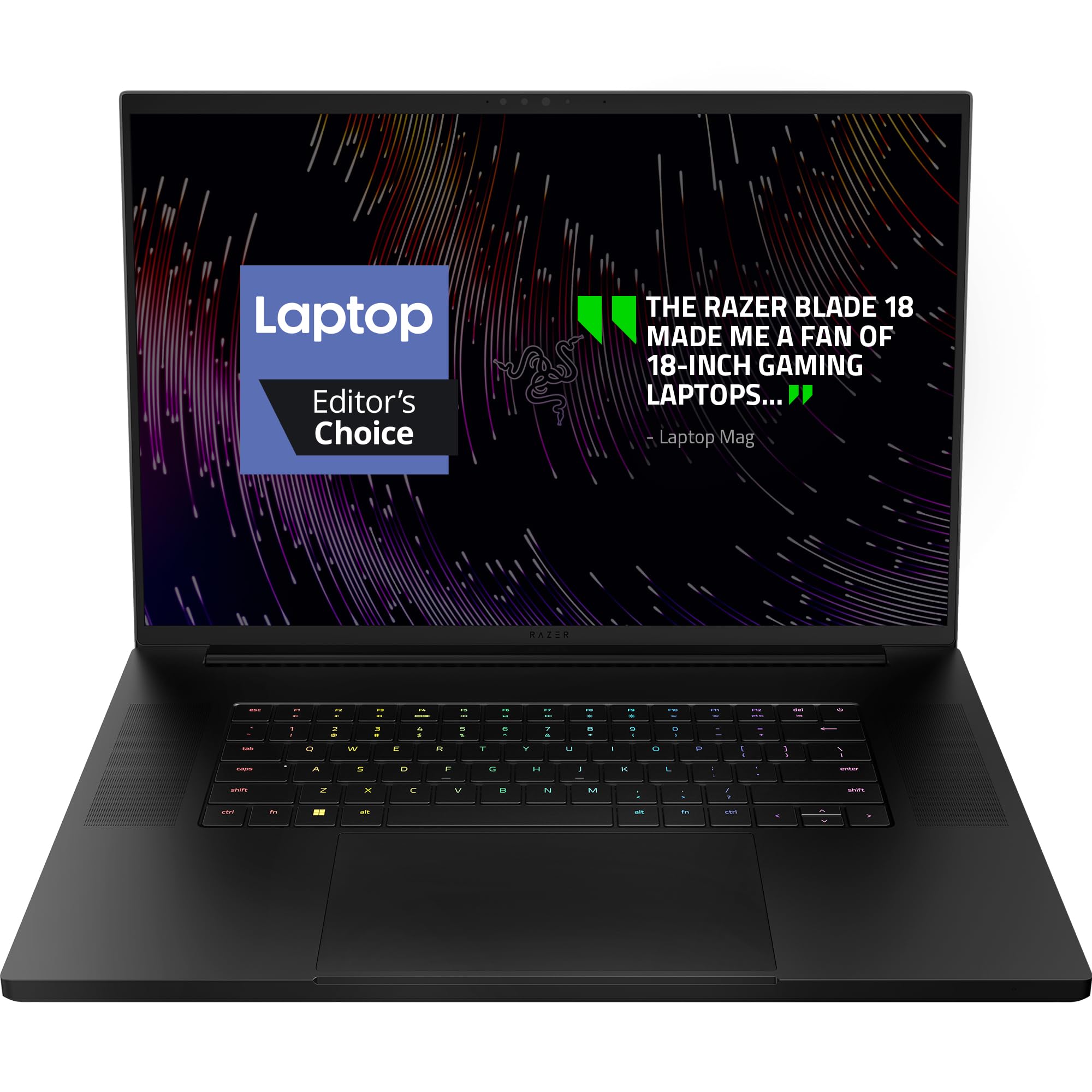 Razer Blade 18 Gaming -Laptop: NVIDIA GeForce RTX 4070 13th Gen Intel 24-Core i9 HX CPU 18" QHD+ 240Hz - 32GB -RAM - 1TB SSD CNC Aluminum Compact GaN -Charger - Windows 11 -Chroma RGB 1