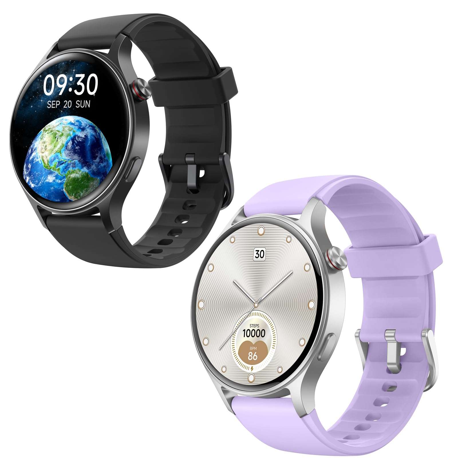 Fitpolo Smart Watch for Men Women,1.3" AMOLED Touchscreen Fitness Tracker, Make/Answer Calls, Heart Rate SpO2 Monitor, IP68 Waterproof, Sleep & Activity Tracking Smartwatch for Android Phones iPhone 1