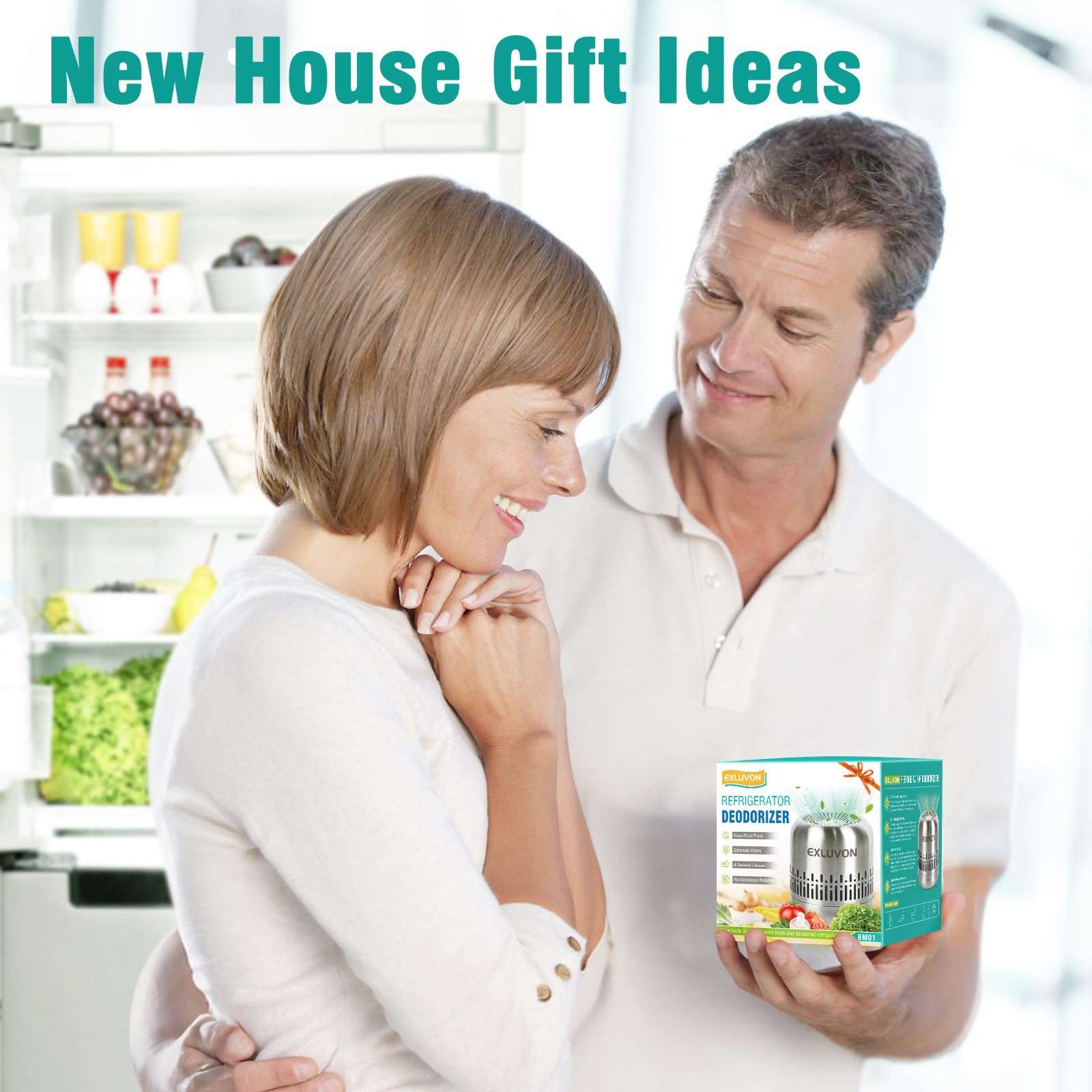 Refrigerator Deodorizer,Lasts for 10 Years,Fridge Deodorizer Kitchen Gadgets Odor Eliminator for Fridge & Freezer, Room,RV and New Home,More Effective Than Baking Soda Odor Absorber 6