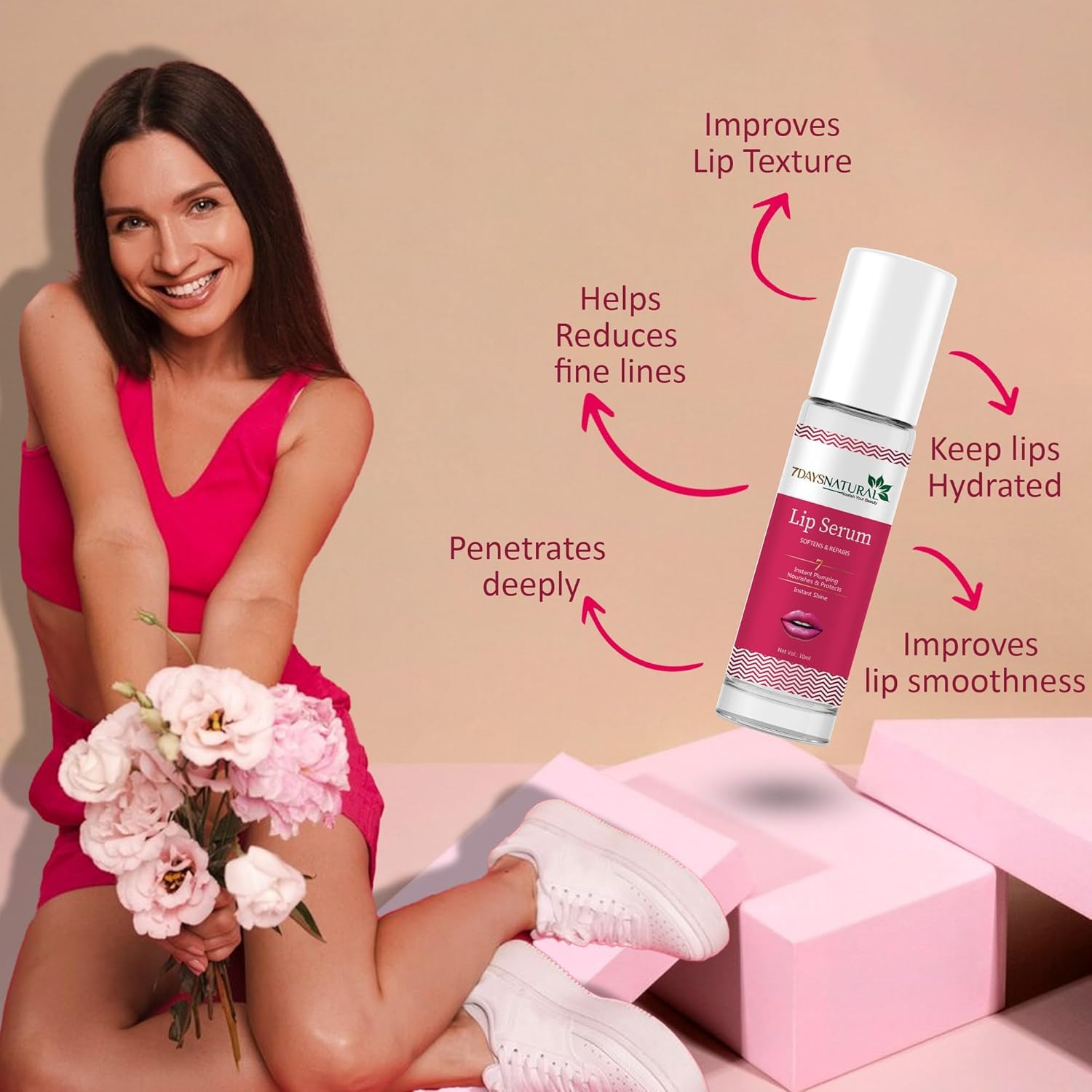 AYURVEDIC HEALTH EXPERT Lip Feminine Cramp Relief Roll On for instant relief from period pain Gel Liquid (10 ml) (Suitable for All Skin Types) 4