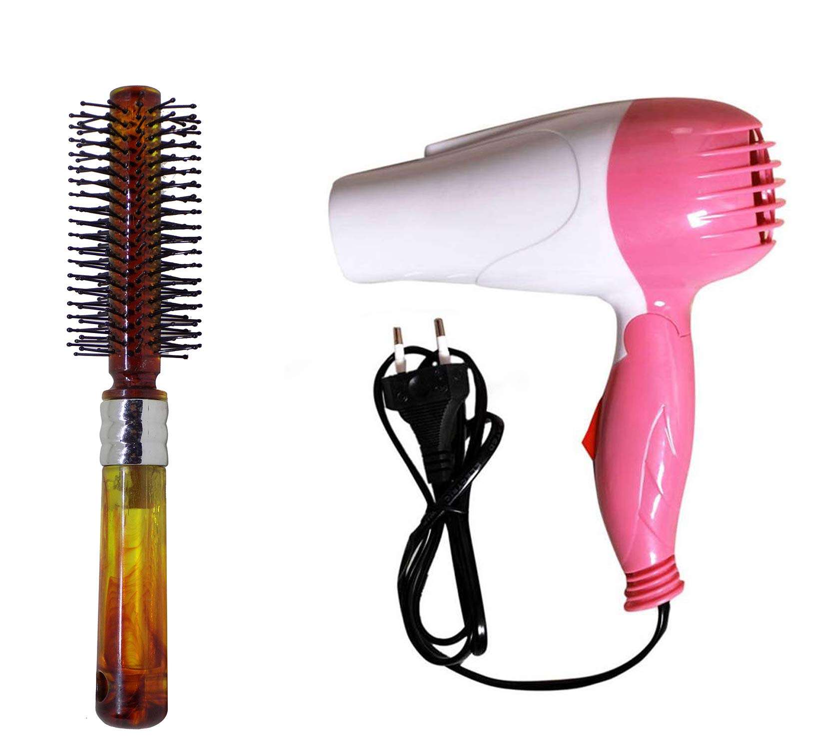 Confidence Folding Dryer With Hair Brush For Hair Setting For Wedding, Easy To Carry Perfect For Trevelling Purpose, 50 Gram, Pack Of 1 (M1) 1