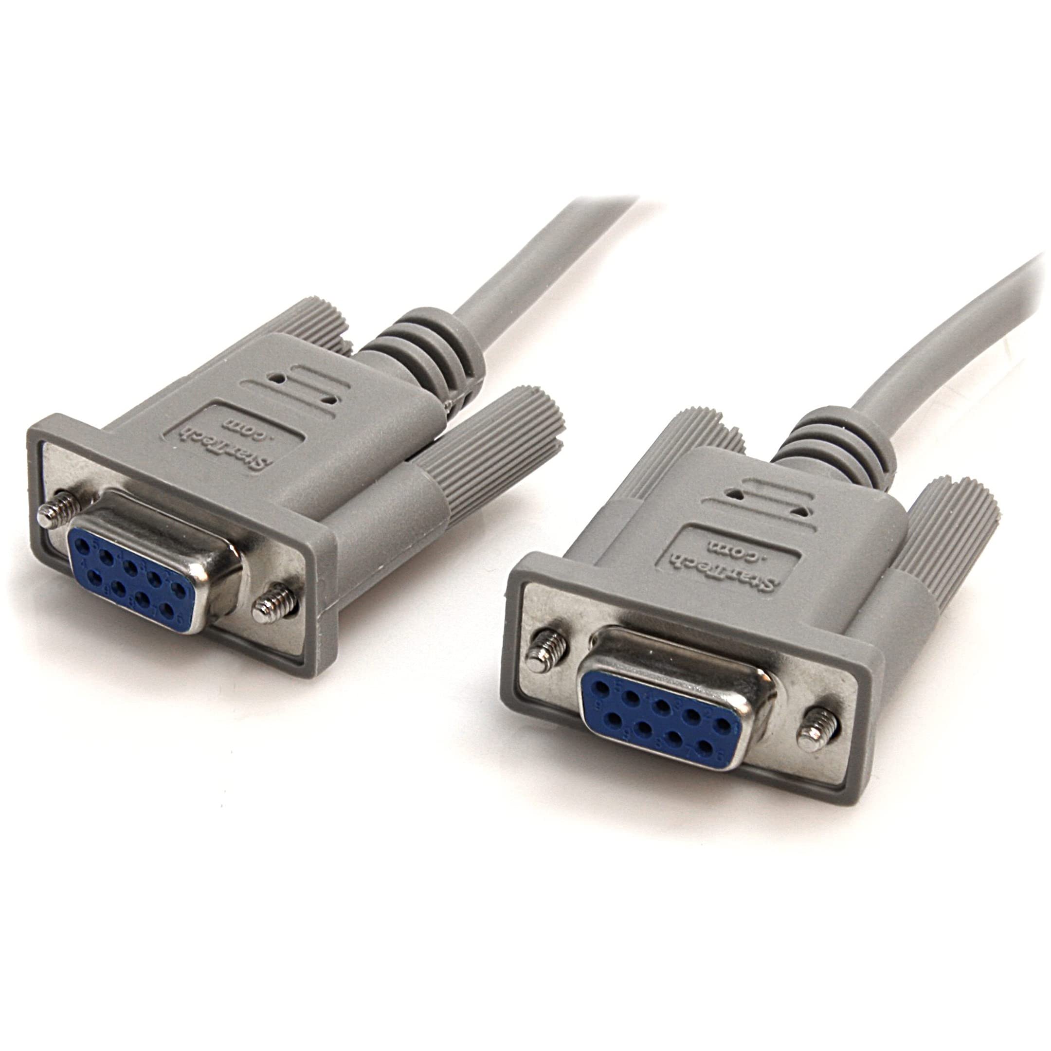 StarTech.com 1 Port RS232 to Ethernet IP Converter/Device Server - Aluminum - Serial over IP Device Server & 10' RS232 Serial Null Modem Cable - Null modem cable - DB-9 to DB-9-10 ft 5