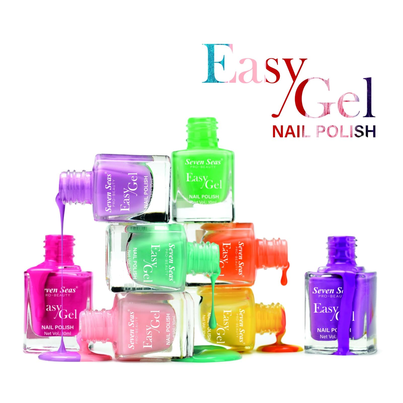 Seven Seas Easy Gel Nail Polish, Intense Glossy Finish, Hydrating Formula, Rich Pigmented, Quick Dry (205, 10ml) 6