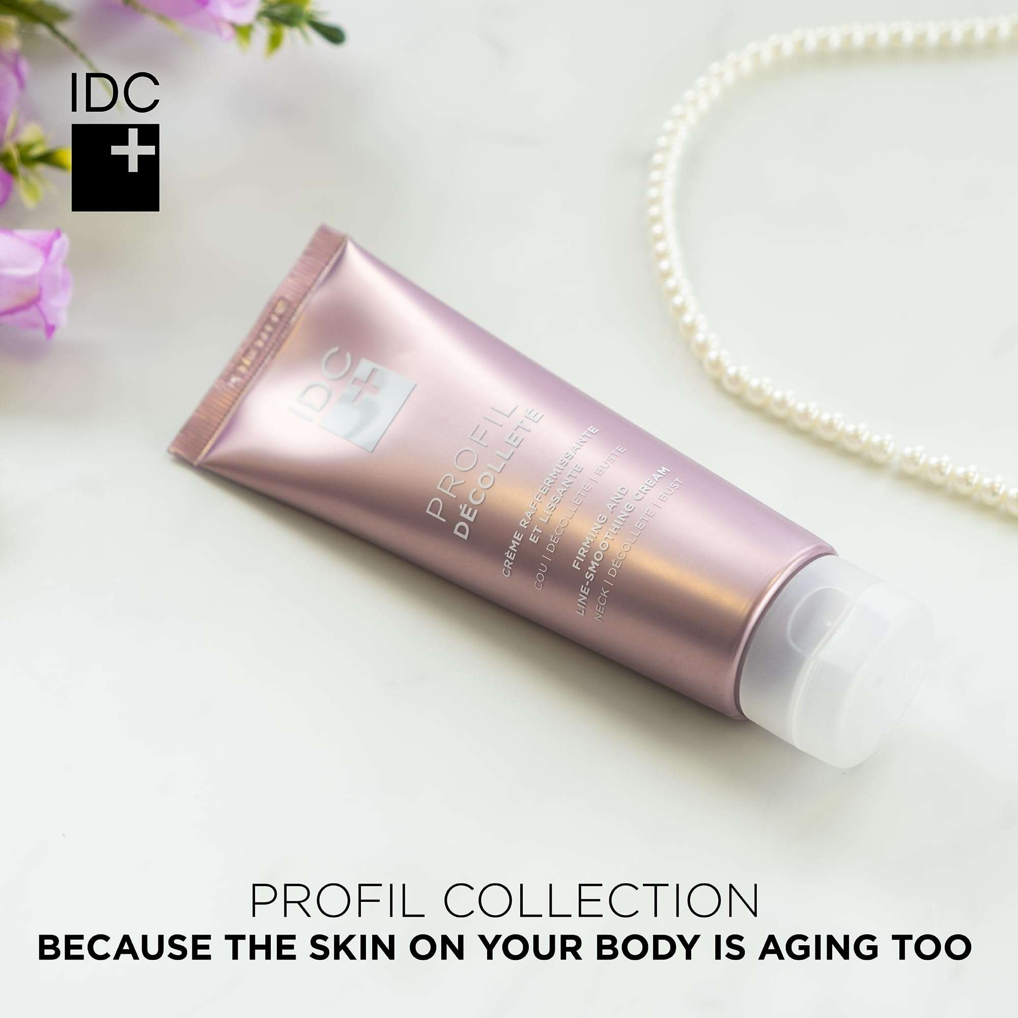 IDC Dermo Profil Décolleté Cream for Neck And Décolleté - 2.7 fl oz - Vegan Anti Aging Neck And Decollete Firming And Lifting Cream for Women - Breast Lift Peptide Complex Cream for Tightening 3