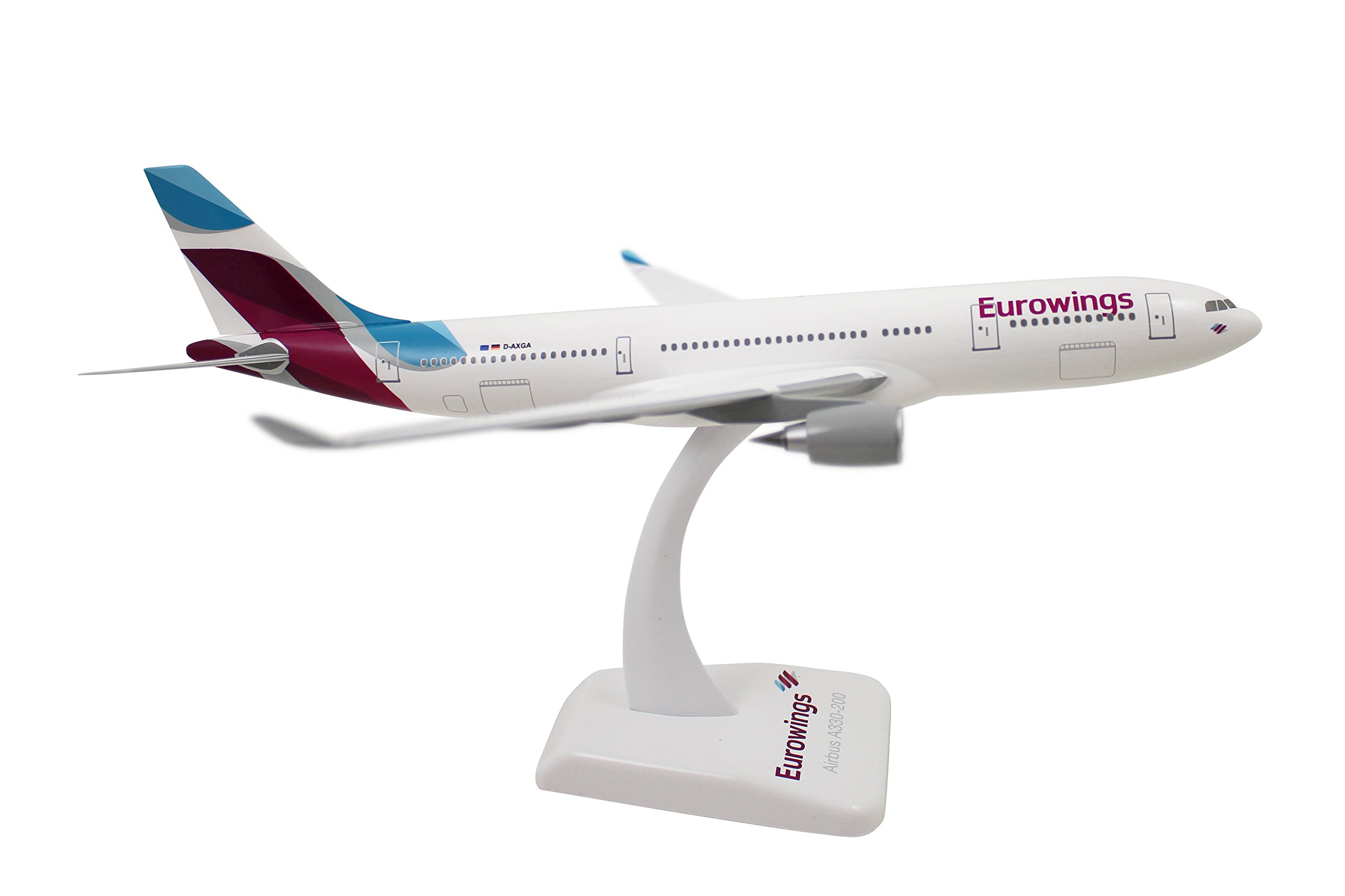 HOGANWINGS Eurowings Airbus A330-200 D-AXGA 1/200 Scale Hard Plastic Aircraft Model EW03