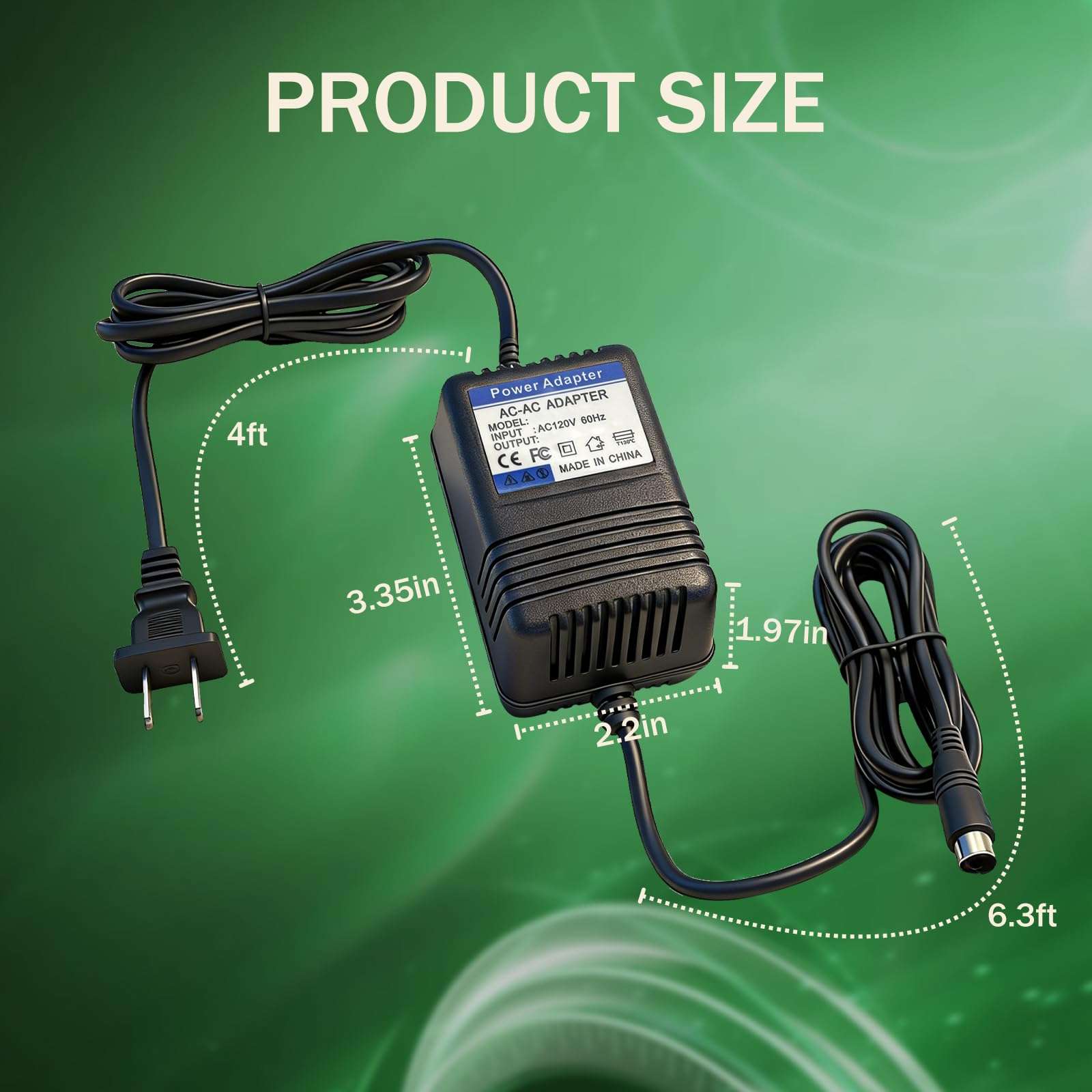 18.5V Mini 3 Pin Power Adapter for Behringer XENYX Mixers (502, 802, 1002) - Compatible with UB502, UB802, Q502USB, Q802USB，UB1002, Q1002USB - Replacement Power Supply (FX-18B-MP3) 5