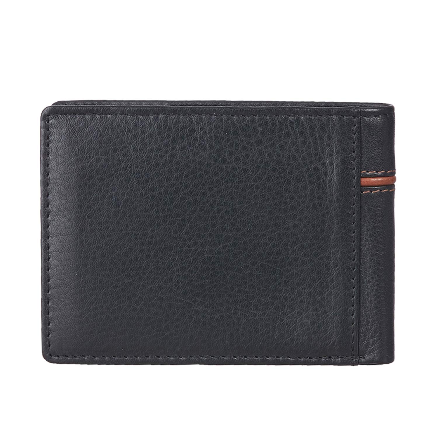 Kara Bifold Men's Leather Wallet - Dual Color Black and Tan Genuine Leather Wallet for Men 3