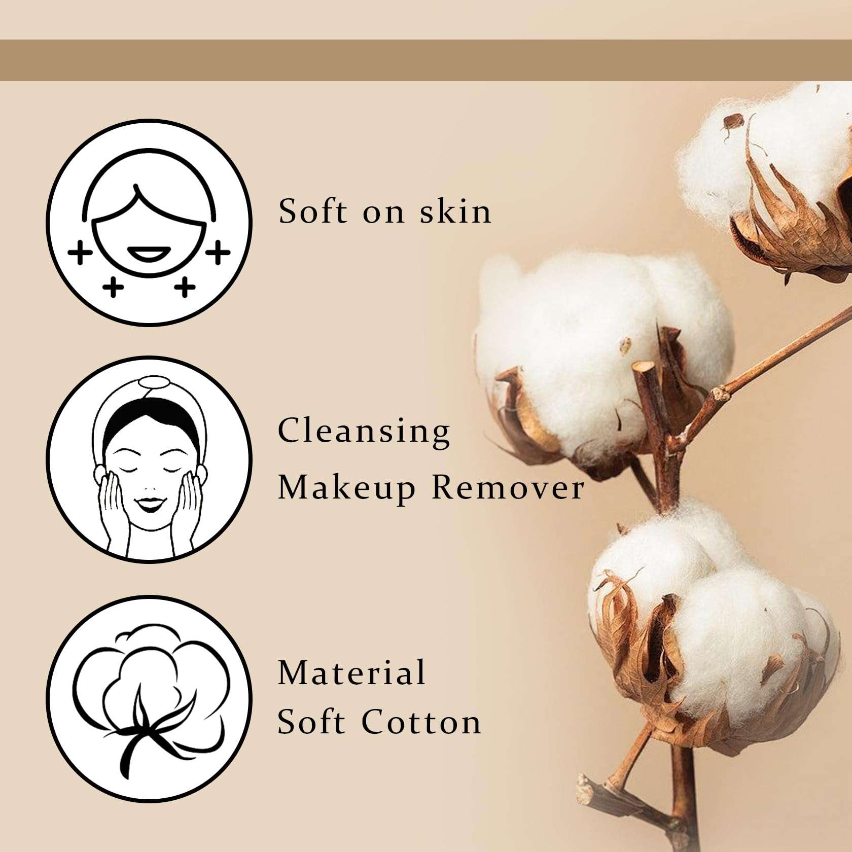 DWDiWen Refreshing Hydrating Facial Cleanser & Makeup Remover for Waterproof Makeup,Cleansing Gentle Make up Remover Water Skin Care Set with Makeup Remover Cotton Pads 4