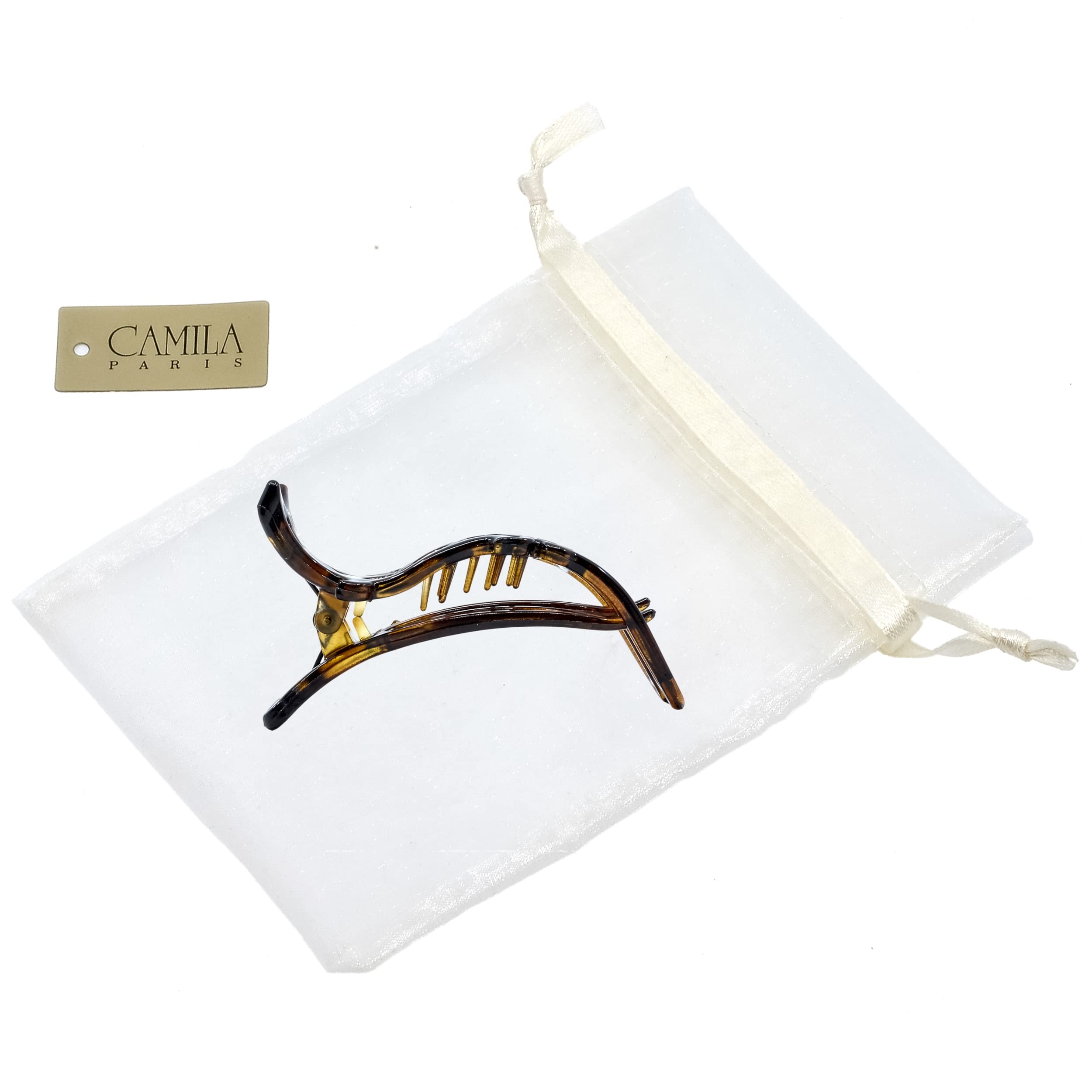 Camila Paris 4 Color Bundle French Hair Clip for Women, Hair Side Clips, 3 inch Girls Hair Claw Clips Jaw Fashion Durable Styling Hair Accessories for Women, Strong Hold No Slip Grip, Made in France 6