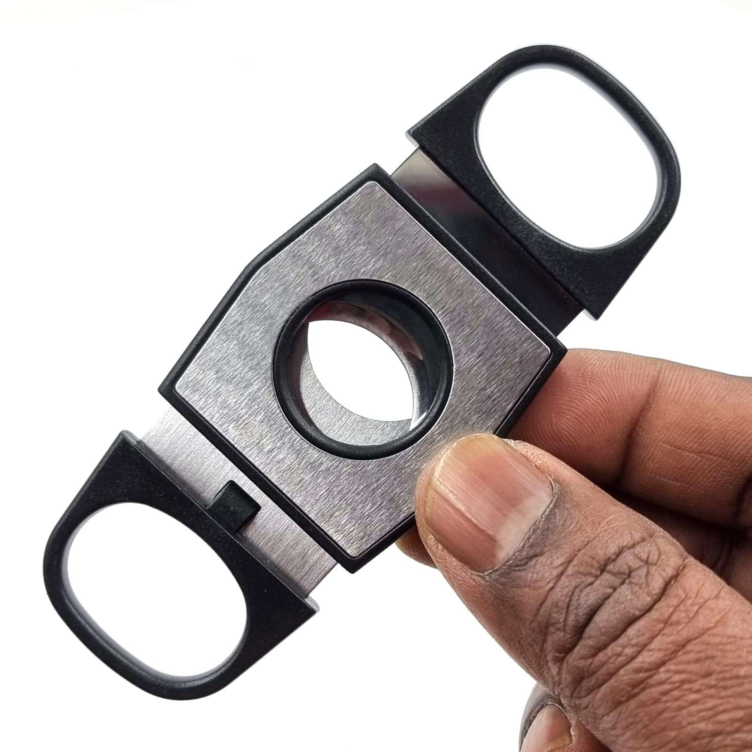 VIOVI Cigar Cutter Stainless Steel Double Blade Guillotine Style for Most Sizes of Cigar (Silver) 6