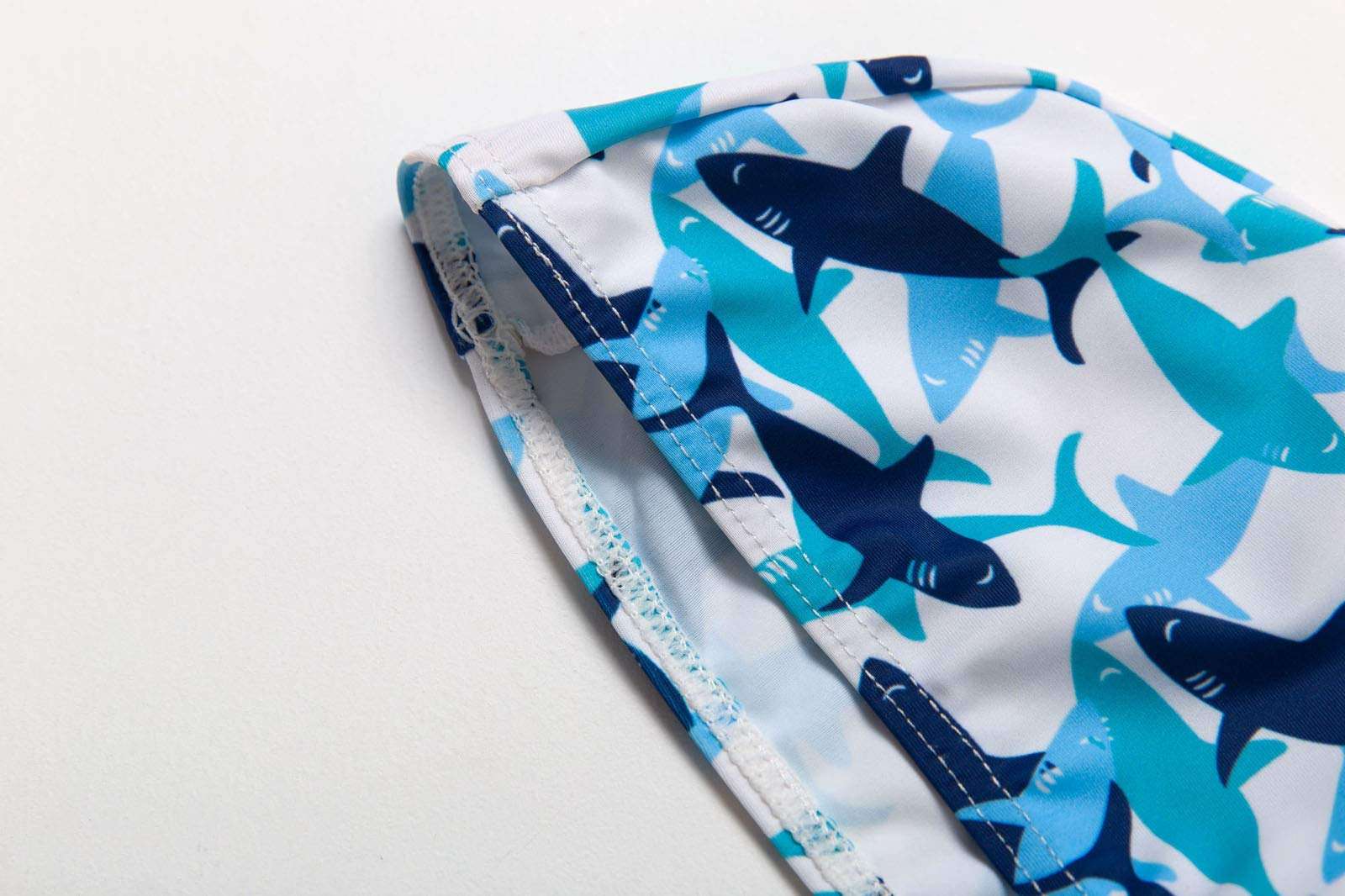 BONVERANO Toddler Boy Swim Board Shorts Shark 6