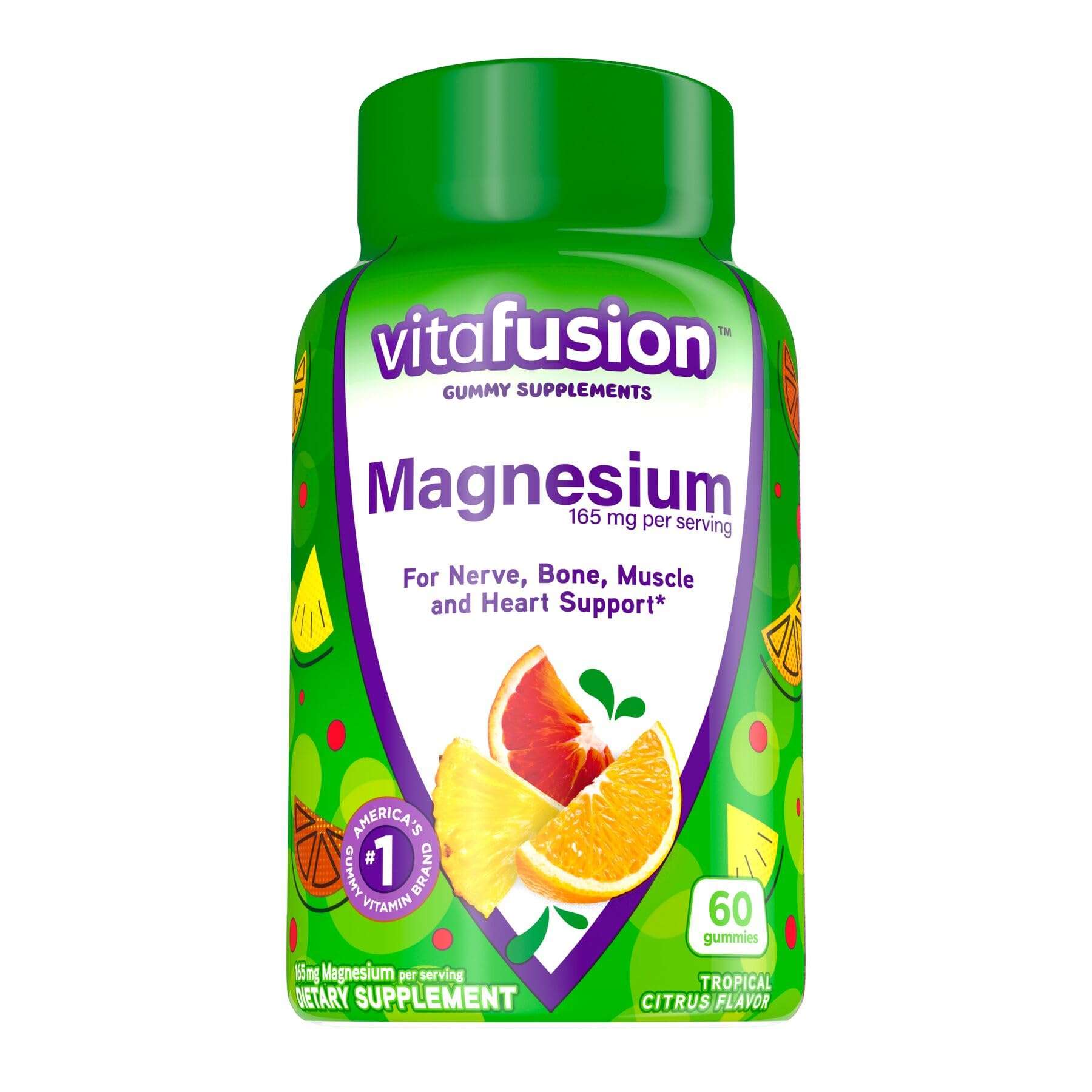 Vitafusion MultiVites Gummy Multivitamins for Adults with 12 Vitamins and Minerals & Magnesium Gummy Supplement, 60ct 6
