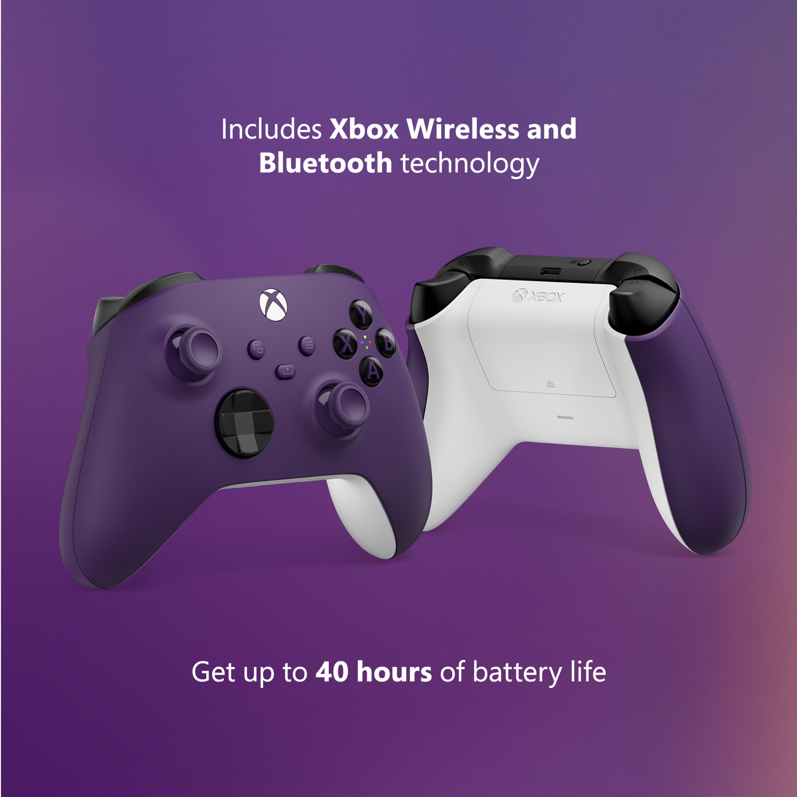 Xbox Core Wireless Gaming Controller – Astral Purple Series X|S, One, Windows PC, Android, and iOS 6
