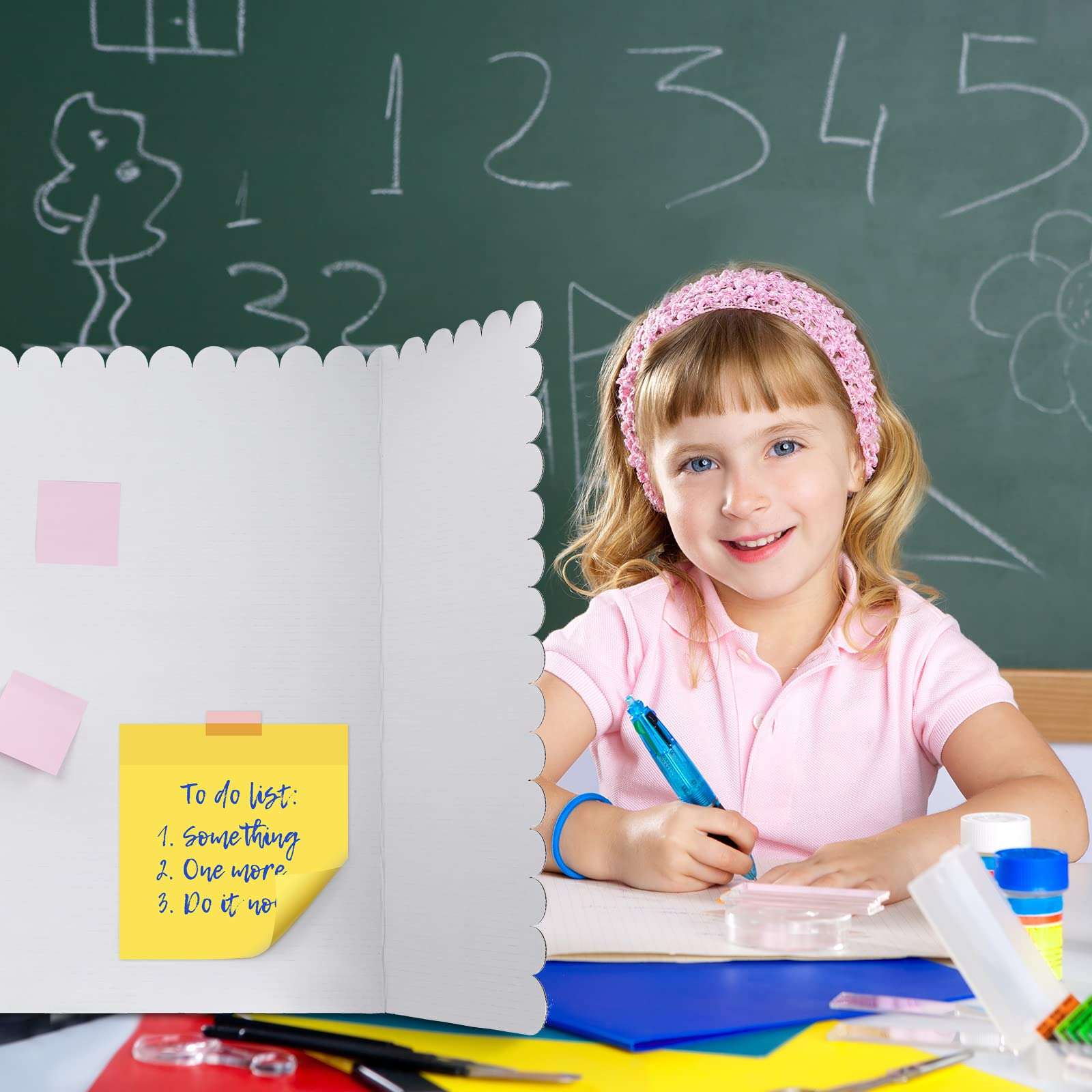 12 Pcs 24 x 36 Inch Trifold Poster Display Boards White for Science Fair Presentation Projects Photo Exhibition Display Tri fold Board Foldable Paperboard for School Supplies Bulk Business 5