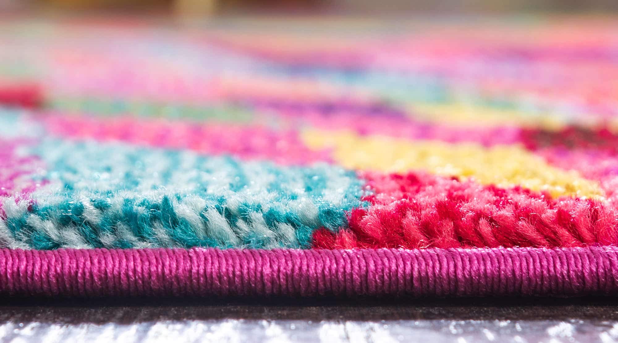 Unique Loom Estrella Collection Geometric, Abstract, Colorful, Modern, Eclectic Area Rug, 3 ft 3 in x 5 ft 3 in, Multi/Pink 4