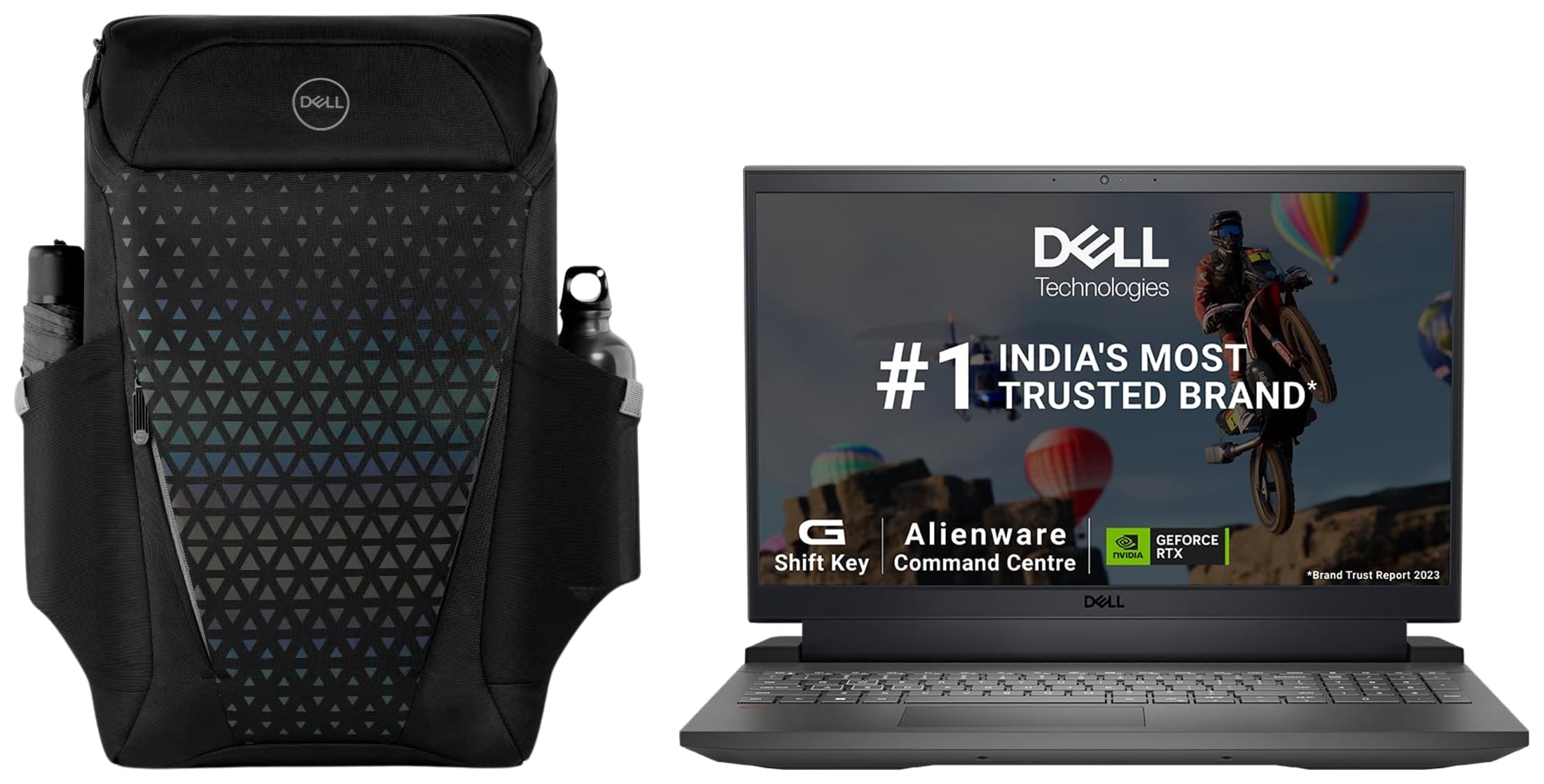 Dell G15-5530 Gaming Laptop, i5-13450HX, 16GB DDR5, 1TB, NVIDIA RTX 3050,6GB GDDR6, FHD 120Hz 250 nits, Backlit Gaming Backpack for Laptops (Black)