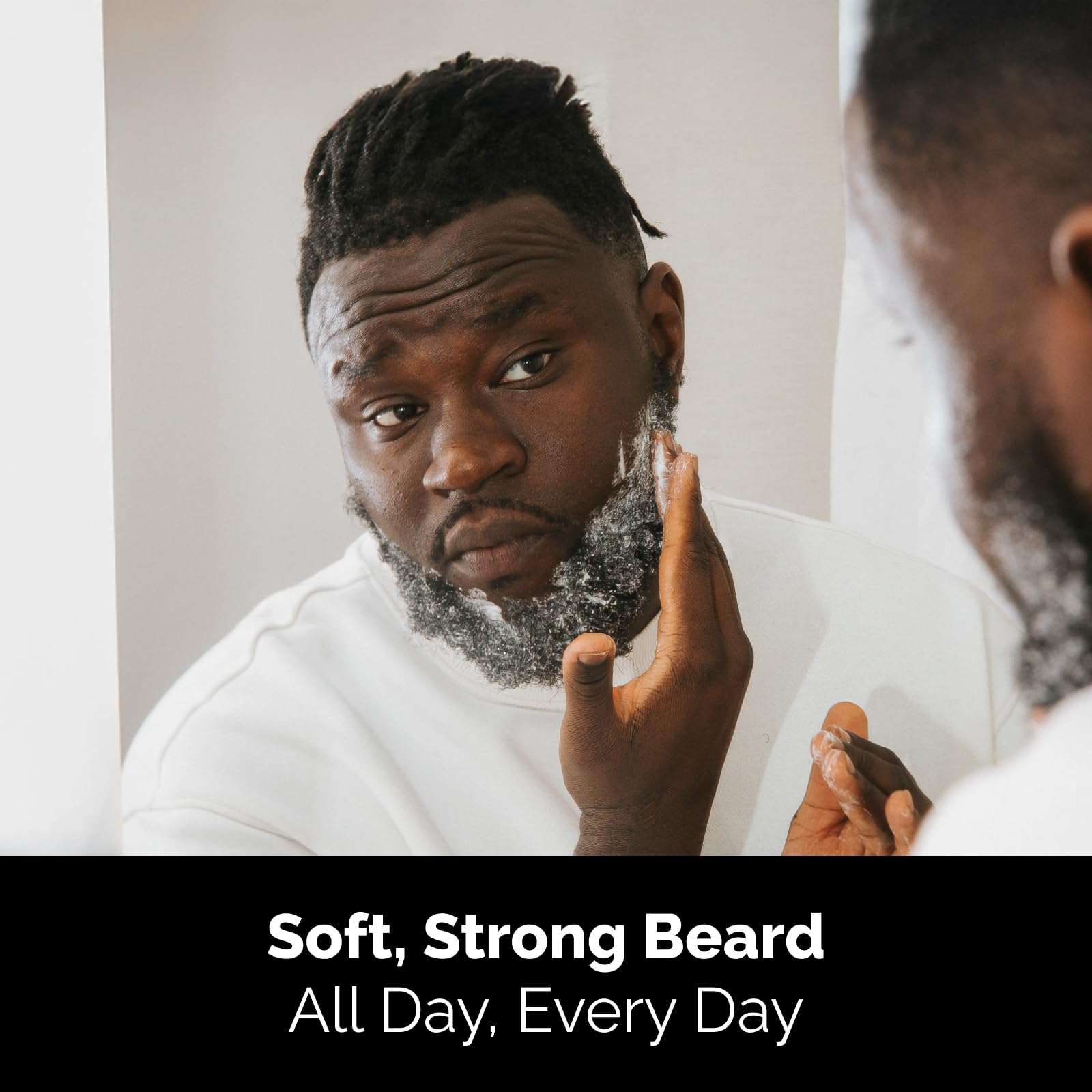 Golden Grooming Beard Oil & Balm Bundle for Men | Natural Growth Kit with Shea Butter | 4oz Balm & 2oz Oil | Cedar Frost 4