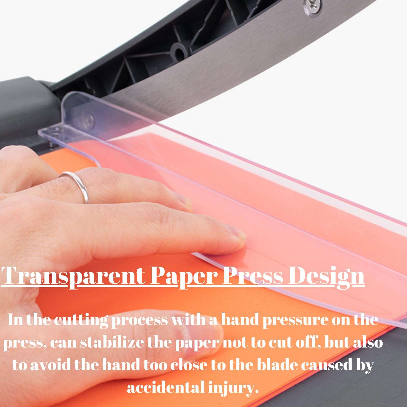 12 Inch Paper Cutter, 16 Sheet Capacity Guillotine Paper Cutter Paper Cutting Board, Guillotine Trimmer for Cutting of Cardstock, Photos, and Crafts 3