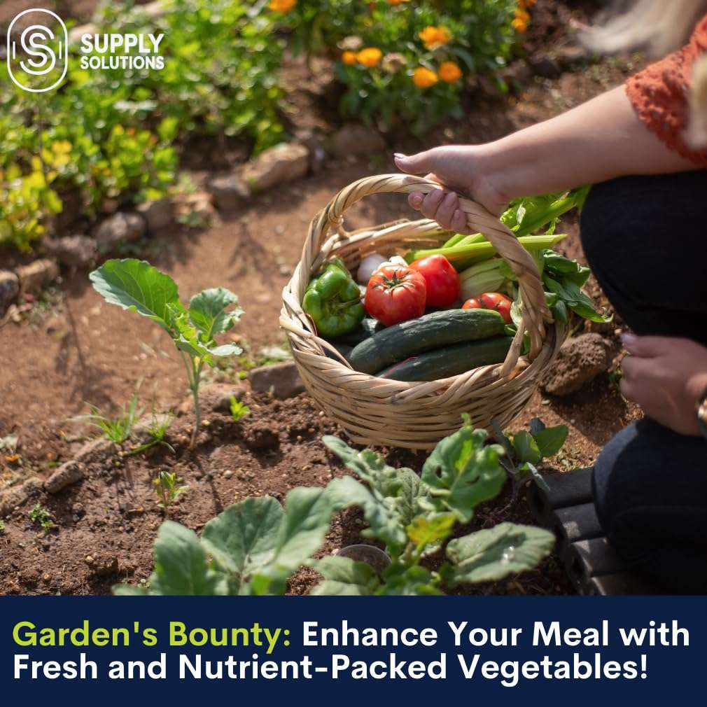 Supply Solutions 4-3-2 Nutri-Proganic Granular Premium Fertilizer - Feed Your Garden with Balanced Nutrients for Thriving Plants - Ideal for a Variety of Food Crops, Like Vegetables and Fruits|10lbs 5