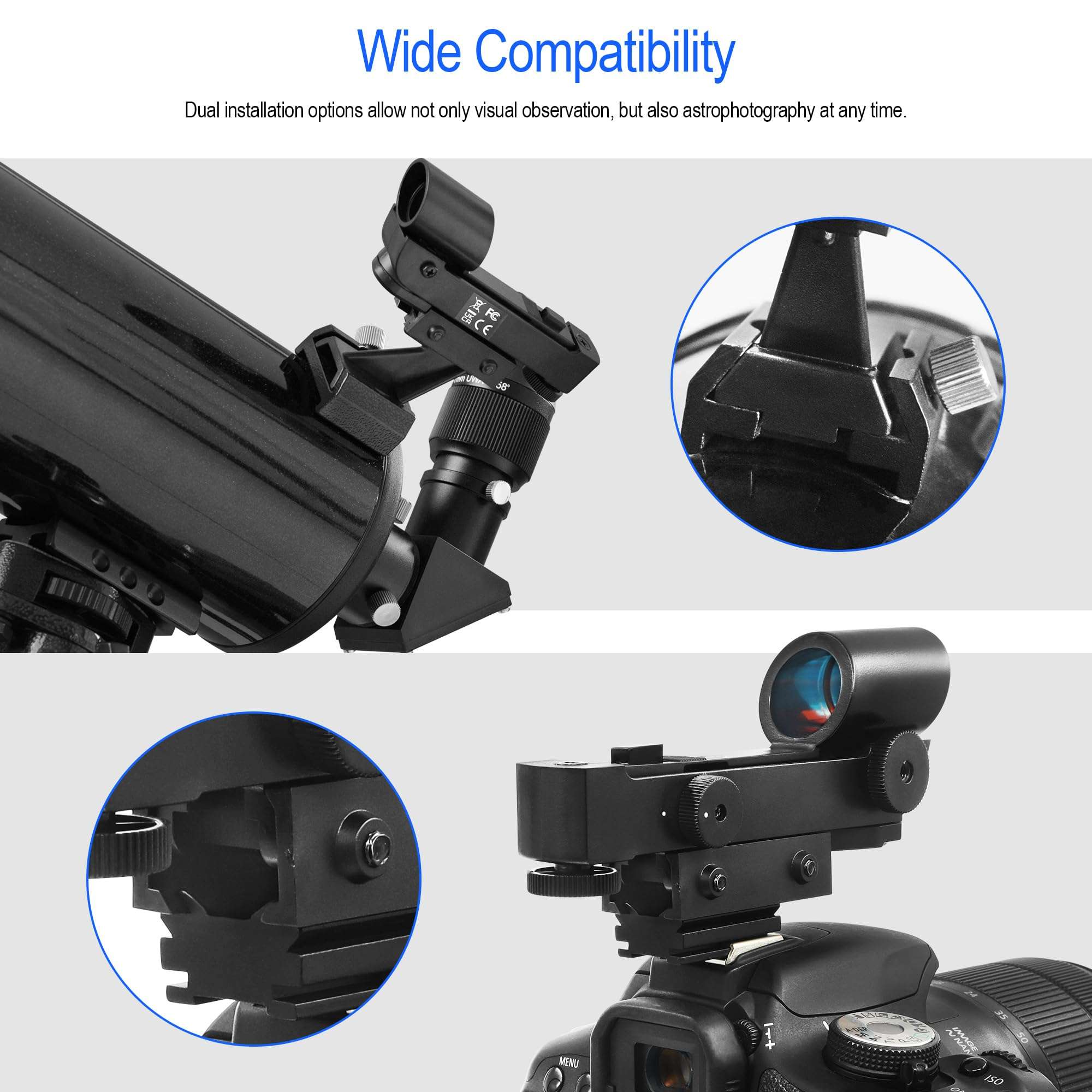 Astromania Finderscope Starpointer for Astronomical Telescopes with Slide-in Bracket 4
