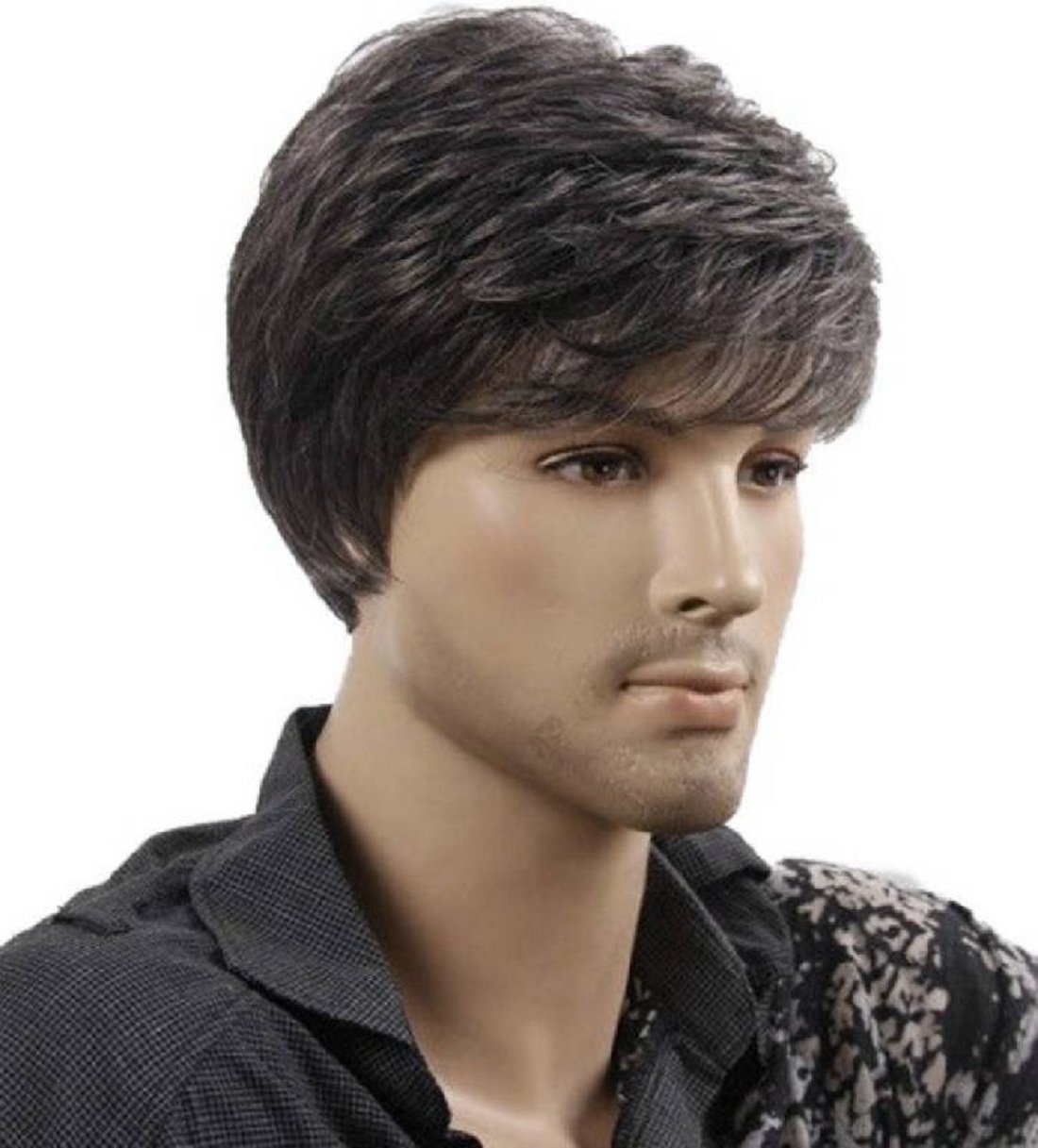 Synthetics Hair Wigs Full Head Gents Wig For Men and Boys 3