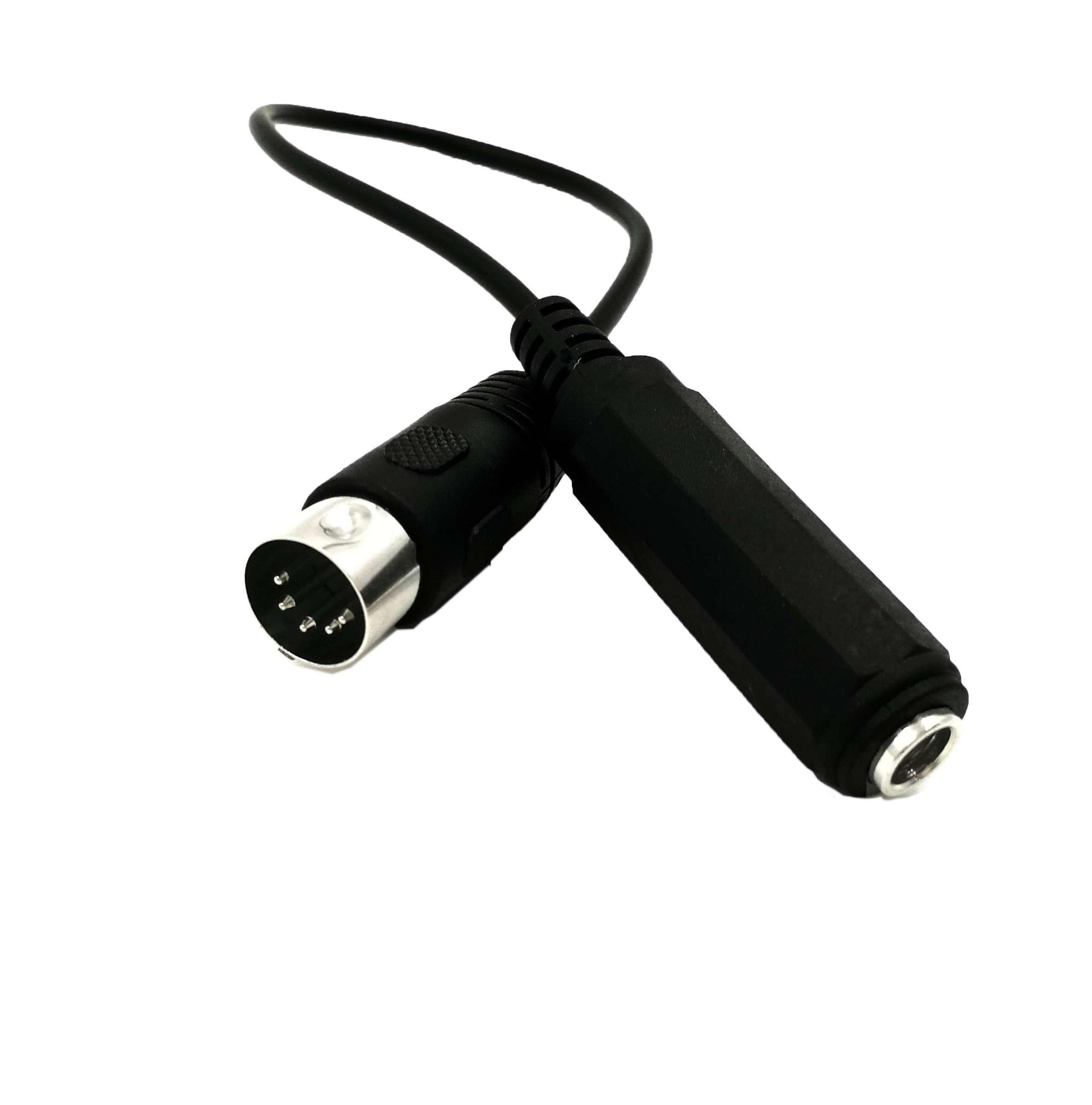 SinLoon 13inch DIN Cable,5-Pin Din Male to 6.35mm (1/4 Inch) Female TRS Stereo Audio Cable for B & O System Playing Musical Instrument (6.35 F-DIN 5P M) 1