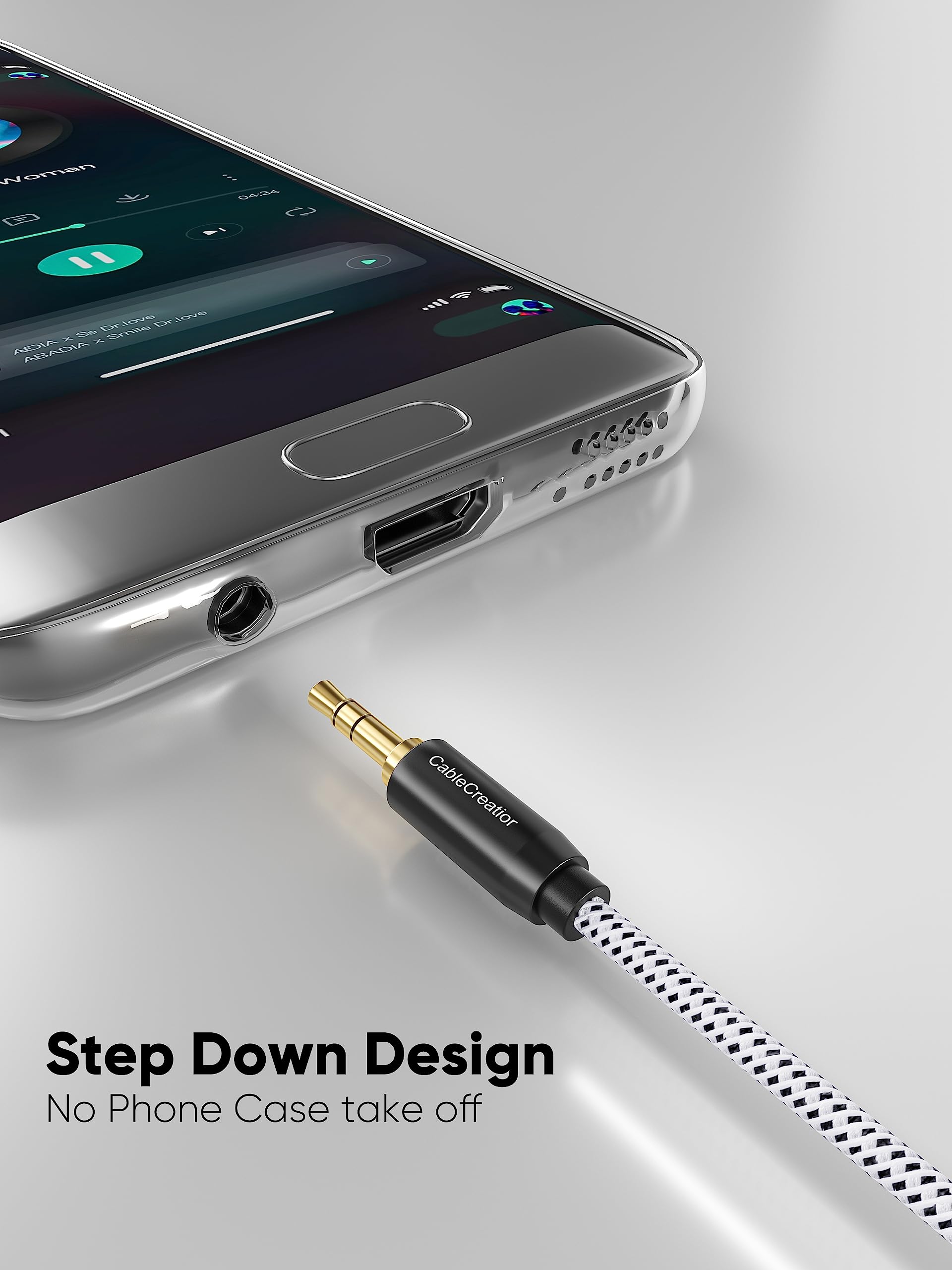 CableCreation 3.5mm Aux Cable, 3.5mm Male to Male Stereo Auxiliary Audio Cable, Compatible with LilGadgets Headphones, Smartphones, Home/Car Stereos & More, 3ft / 1M 2