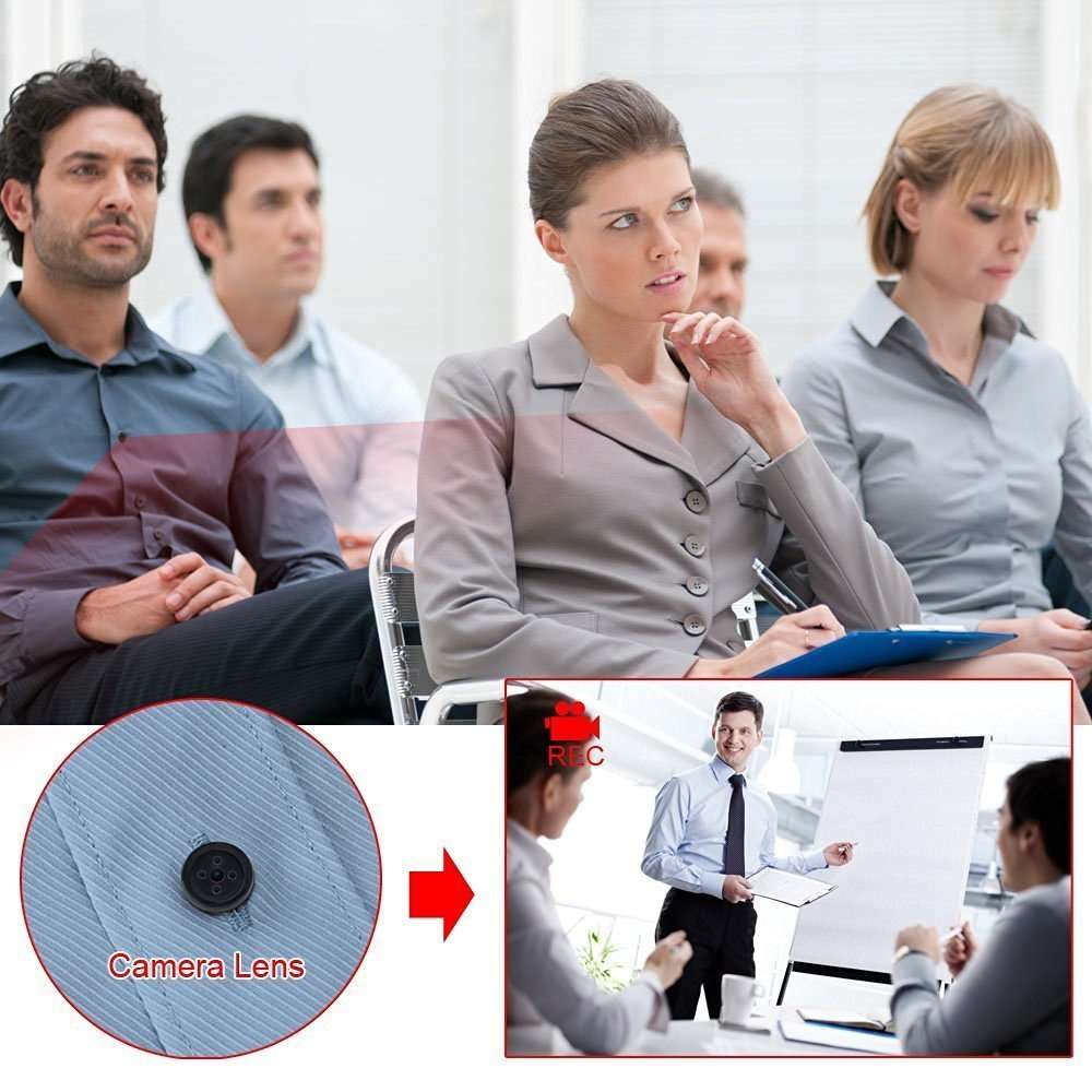 Tiny Button Spy Cam with 16GB Memory Card Storage 16GB Memory Support Not Included Memory Card |Spy Camera for Bathroom|Spy Camera for Home|Spy Camera Audio Video Recording|Spy Camera button7 4