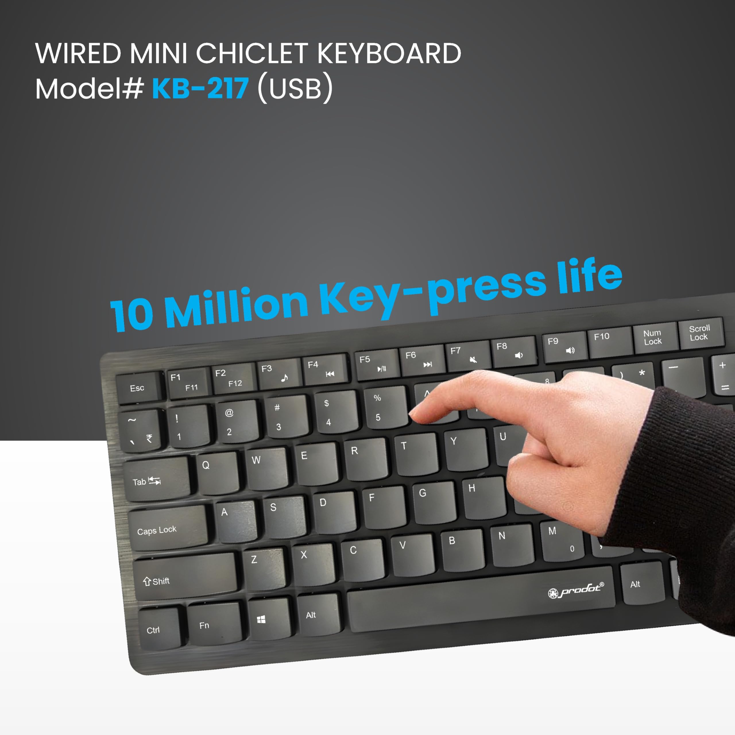 Prodot Laptop Size Chicklet Mini Keyboard and Mouse Combo for Computer, Laptop, PC 6