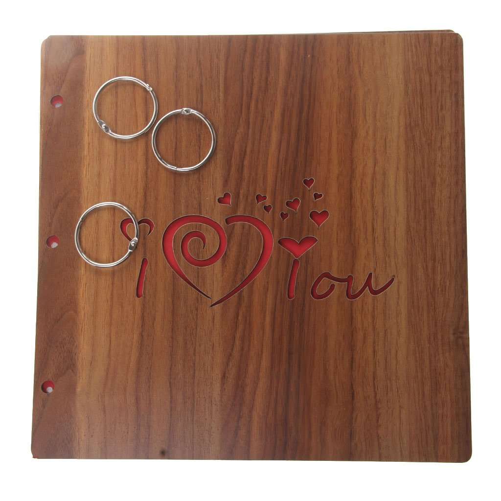 Vintage Photo Album Scrapbook Diary Gifts Memory I LOVE YOU 5